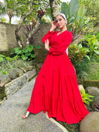 Wrap It Like A Princess Blouse Cherry