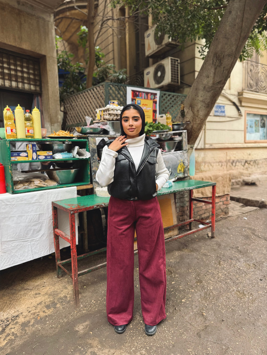 Leather Cropped Vest