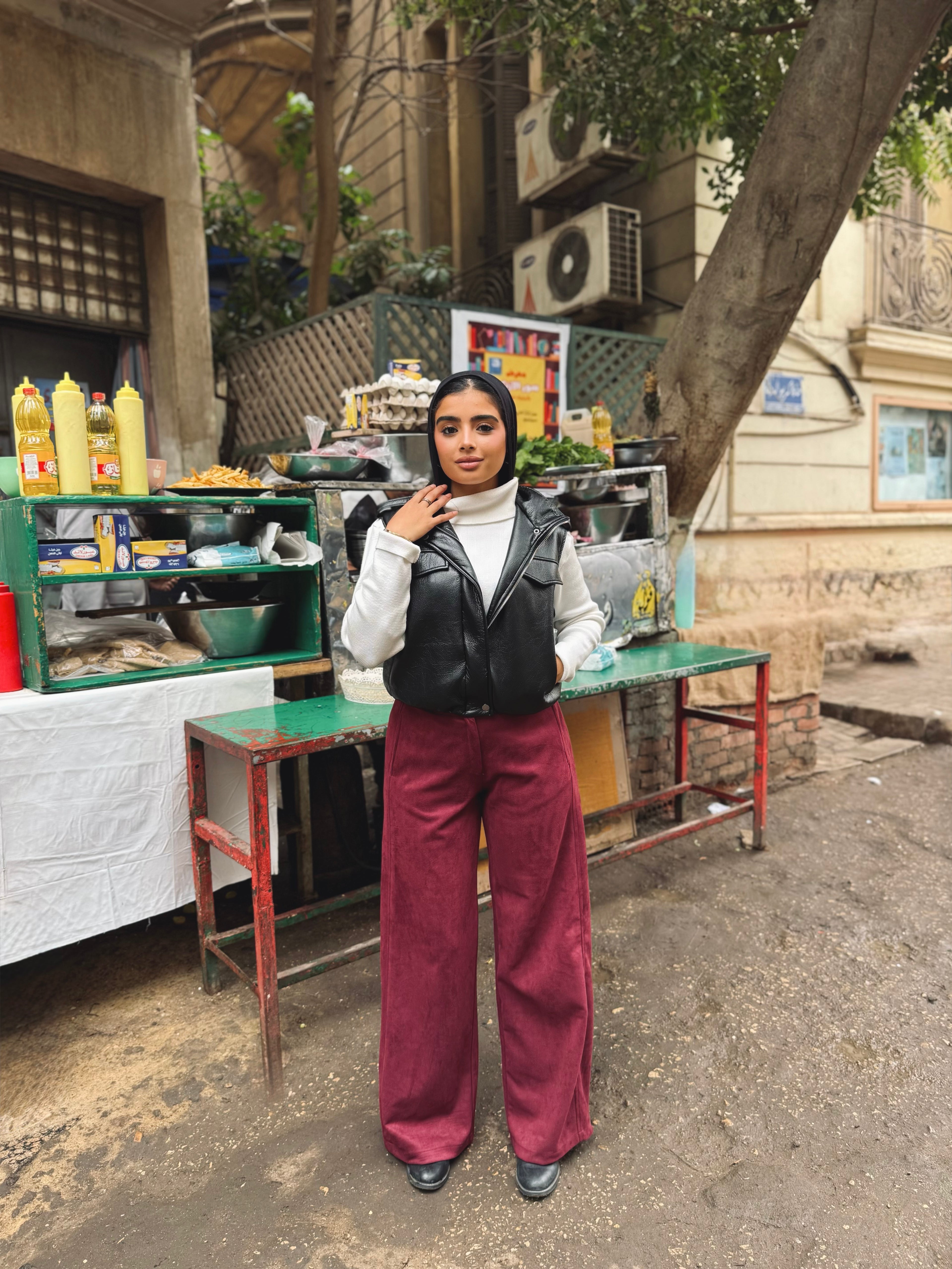 Leather Cropped Vest