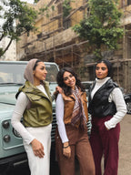 Leather Cropped Vest