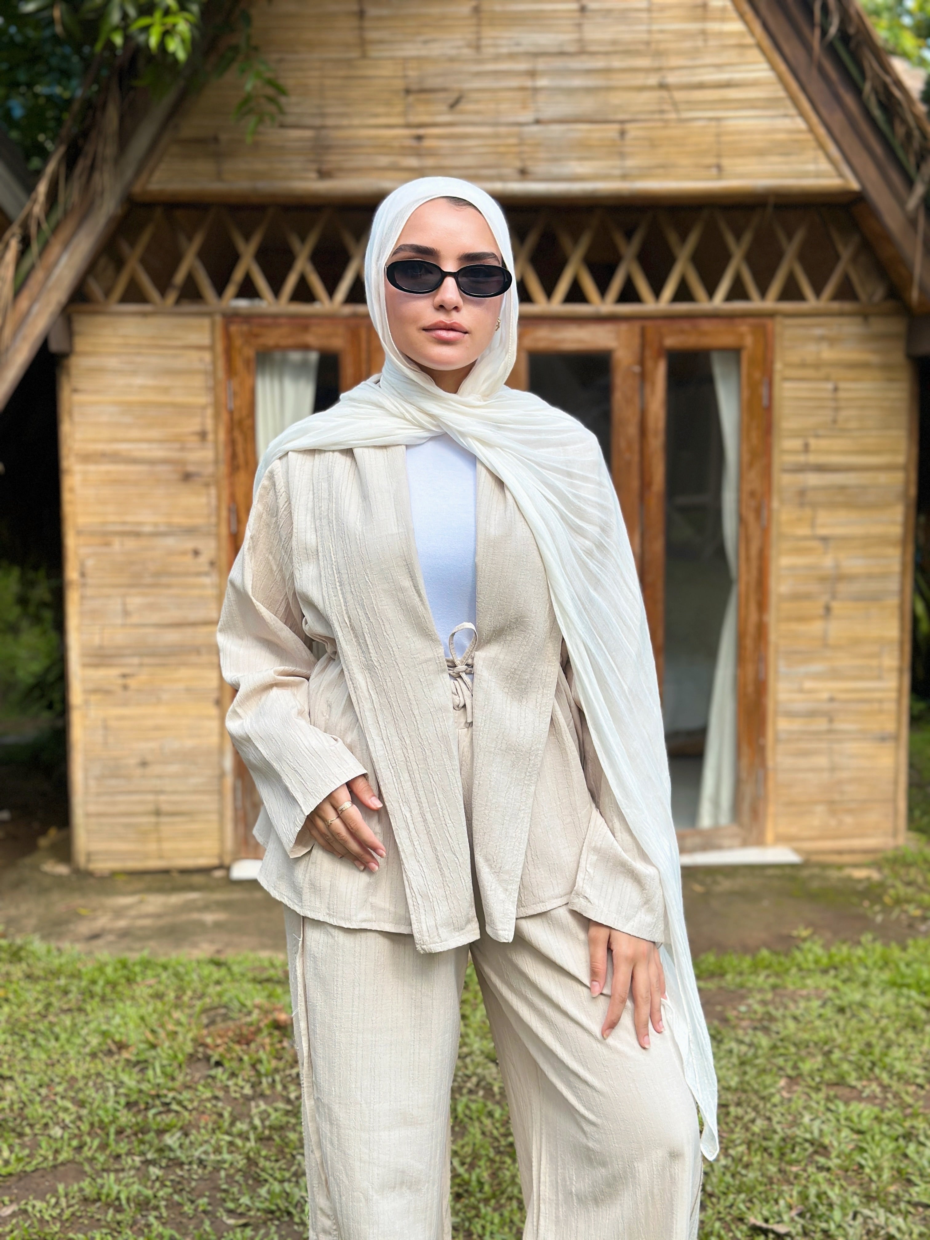 Crincle Elegance Cardigan