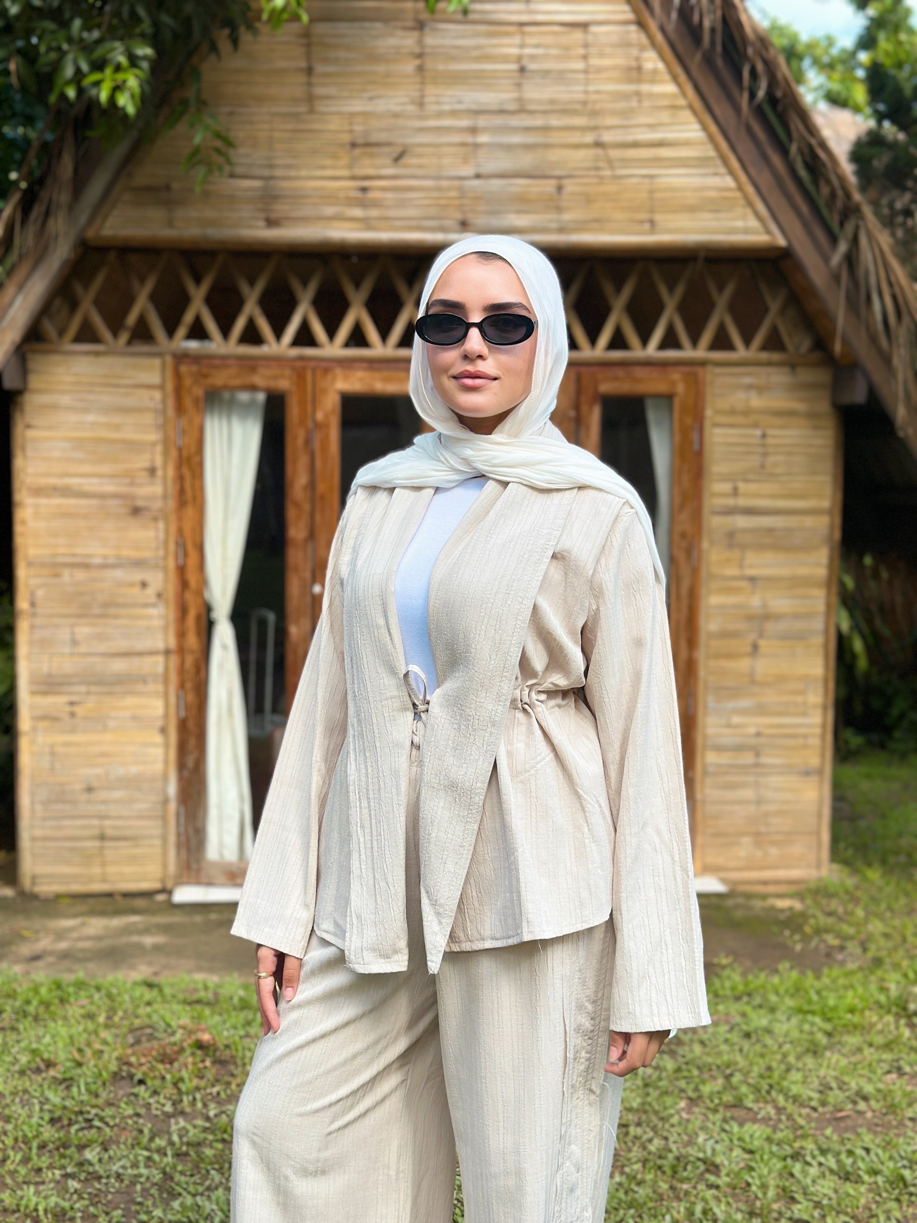 Crincle Elegance Cardigan