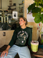 Le Cafe du Matcha Embroidered T-Shirt