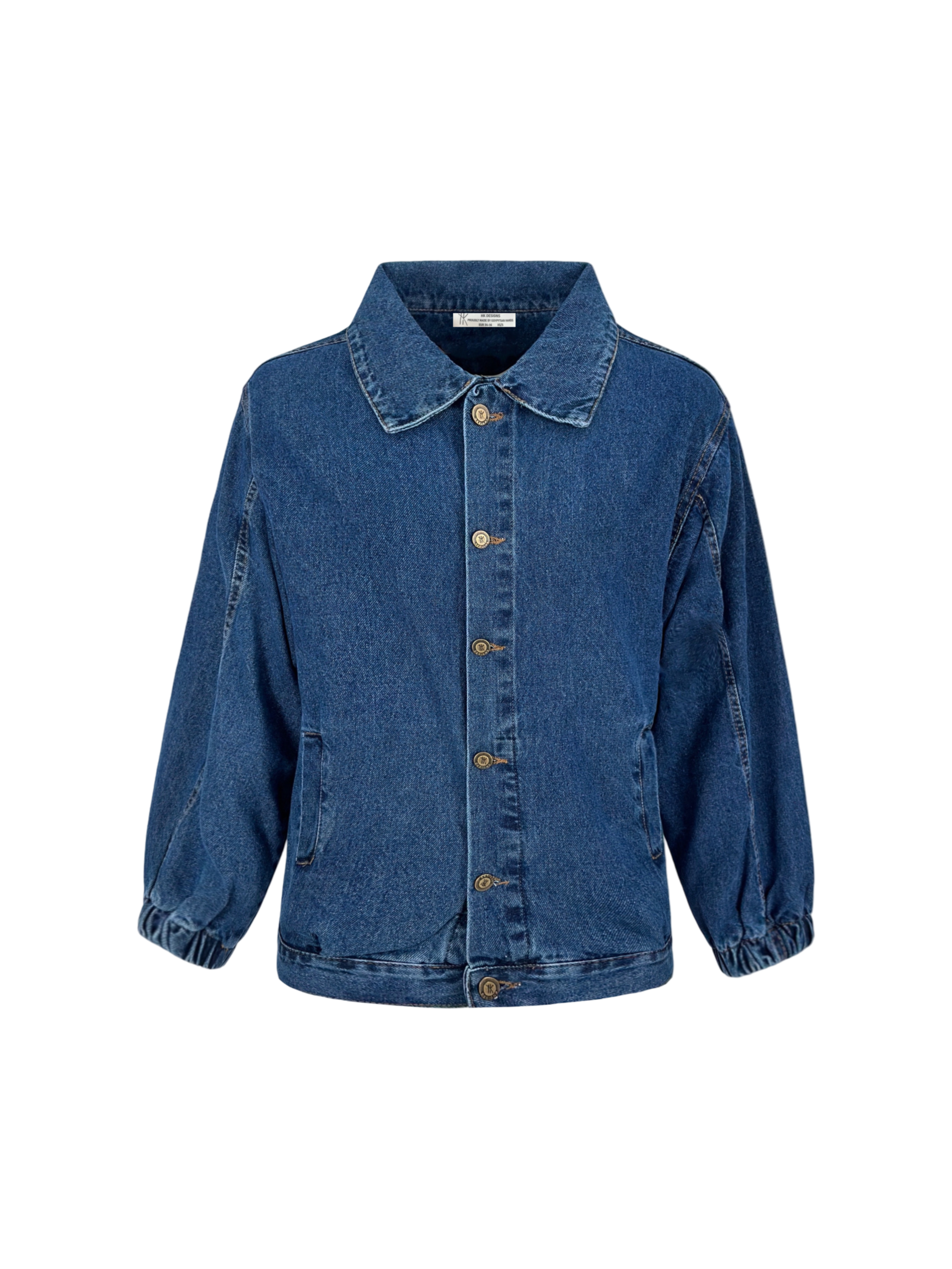 Puffed Denim Jacket Blue
