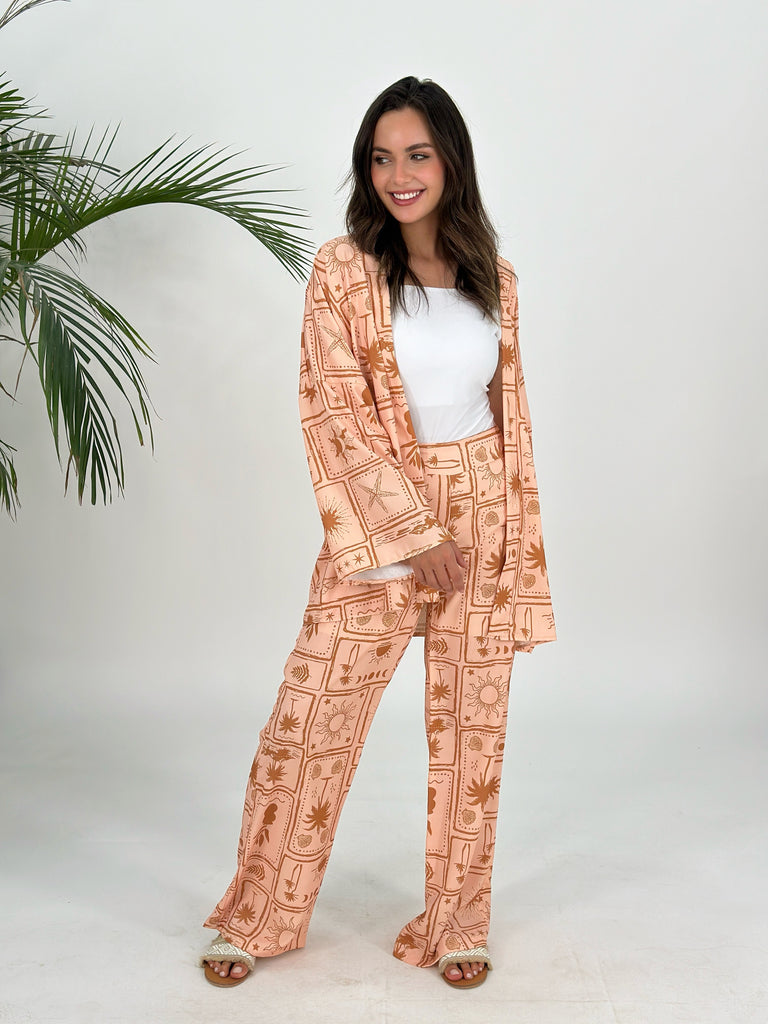 Golden Sandy Rays Set Pants