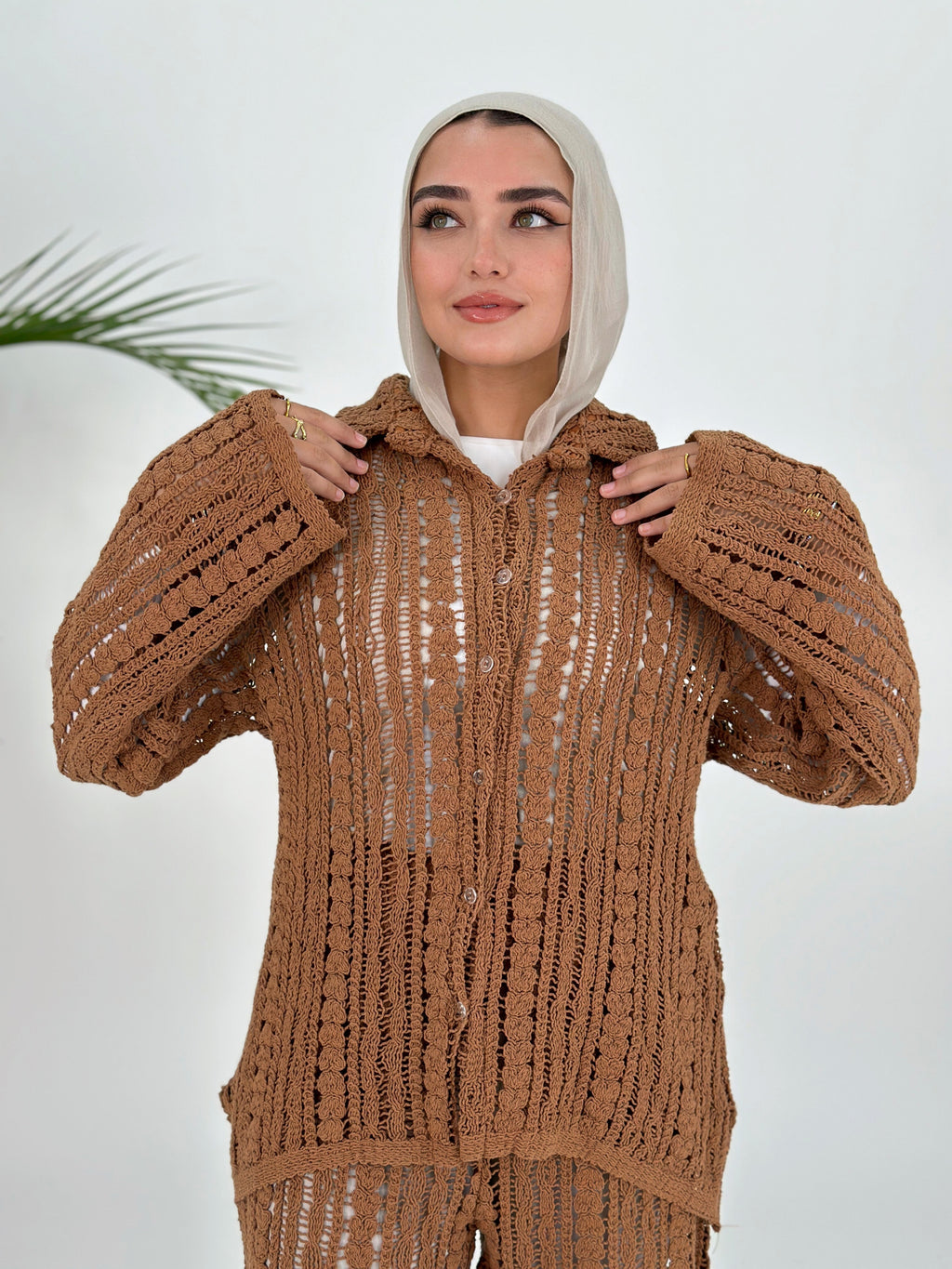 Boho Mesh Shirt Burnet Suger