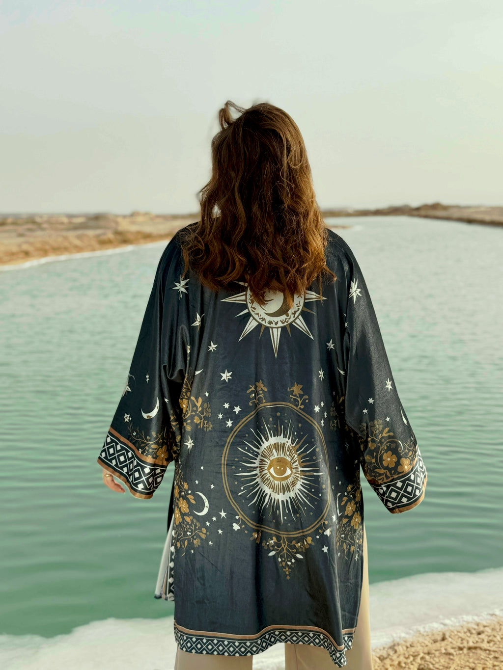 Celestial velvet kimono