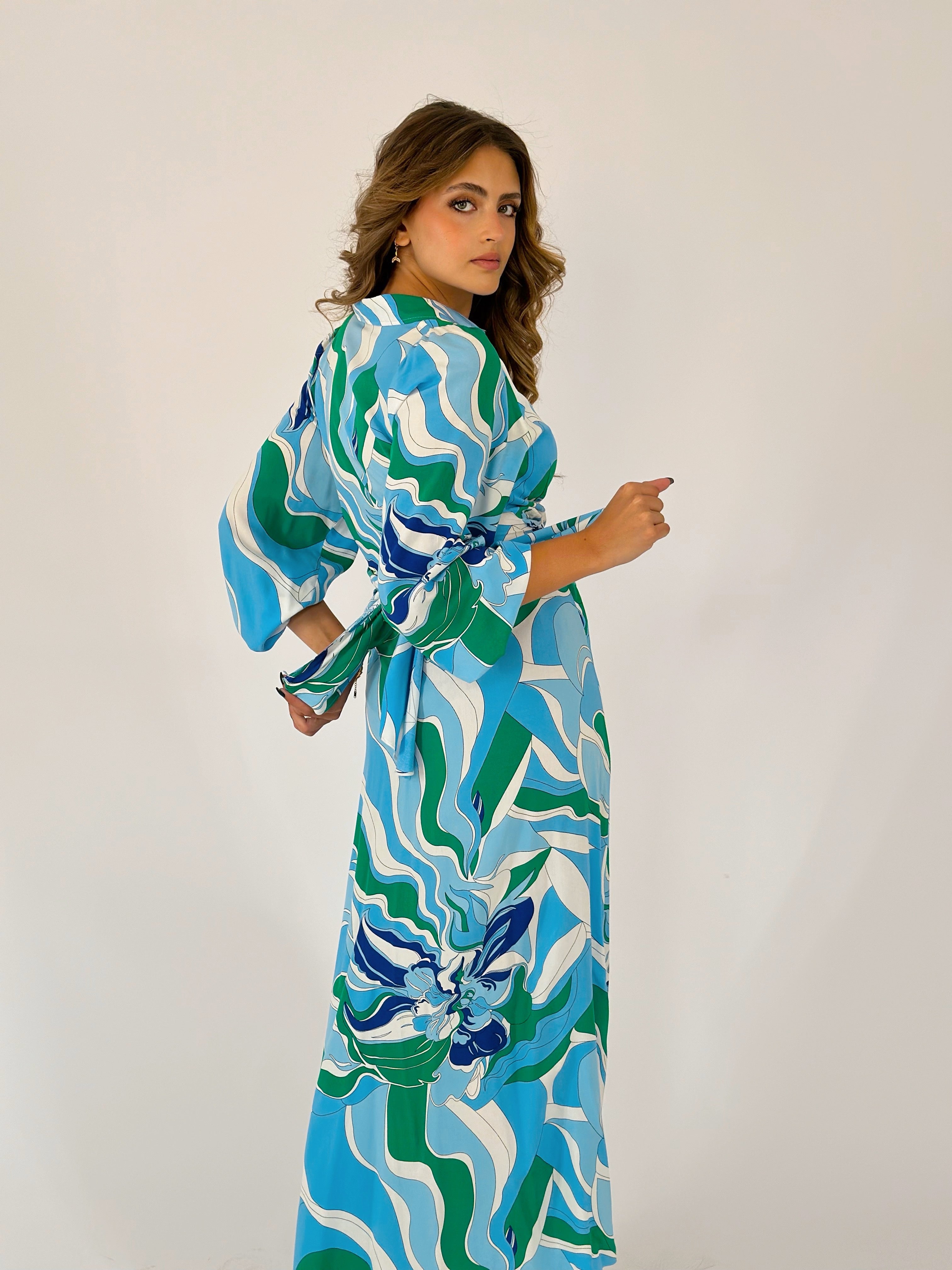 Abstractive Colors Dress