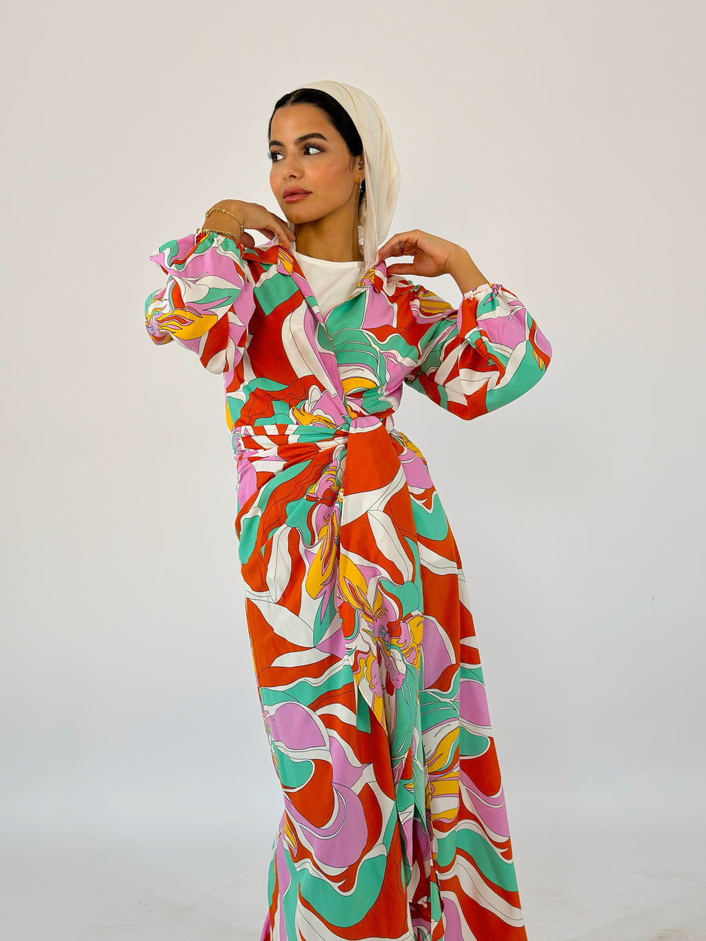 Abstractive Colors Dress