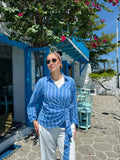 Wrap it Cotton Stripes Blouse
