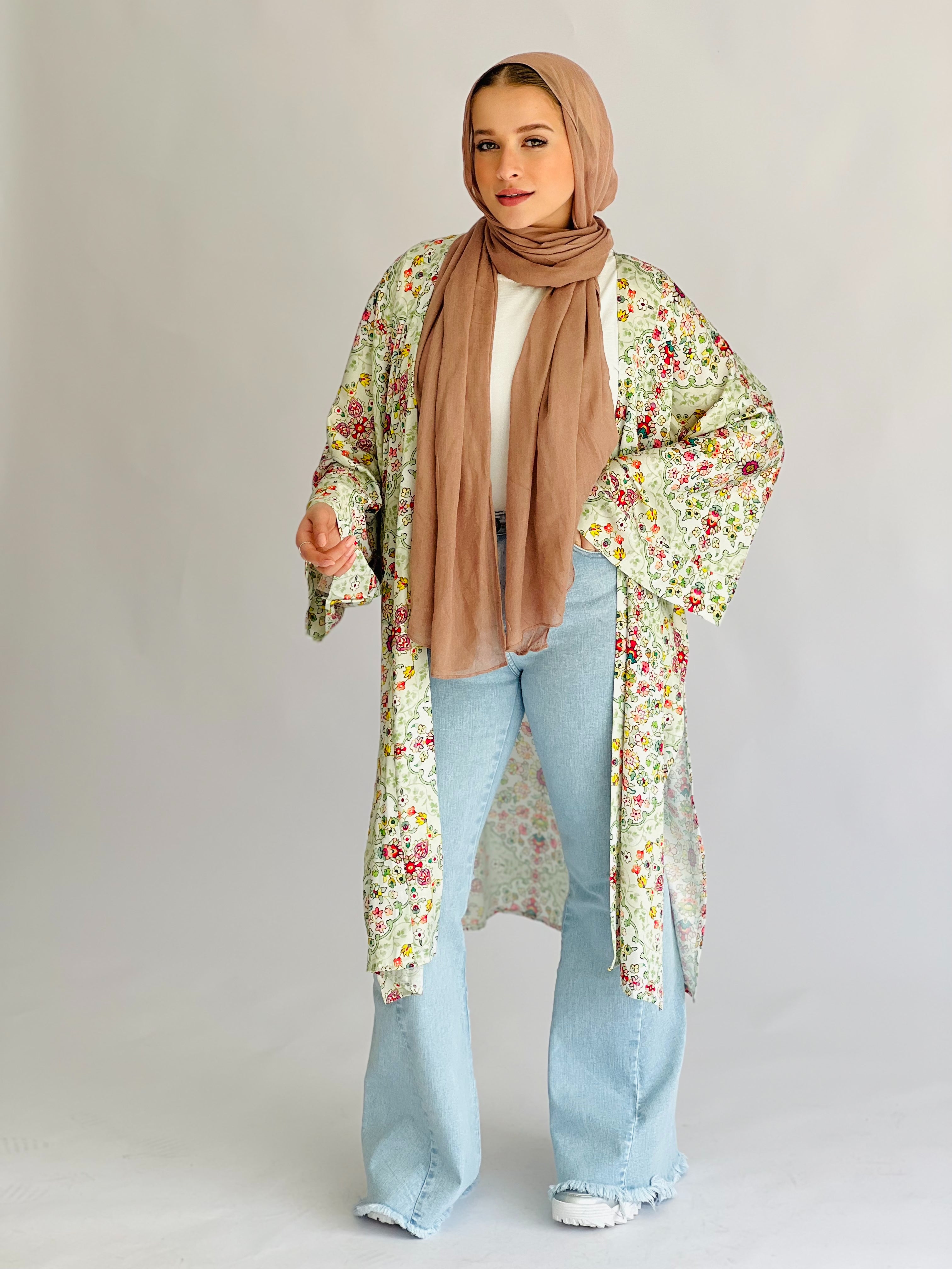 New Isla Kimono Green