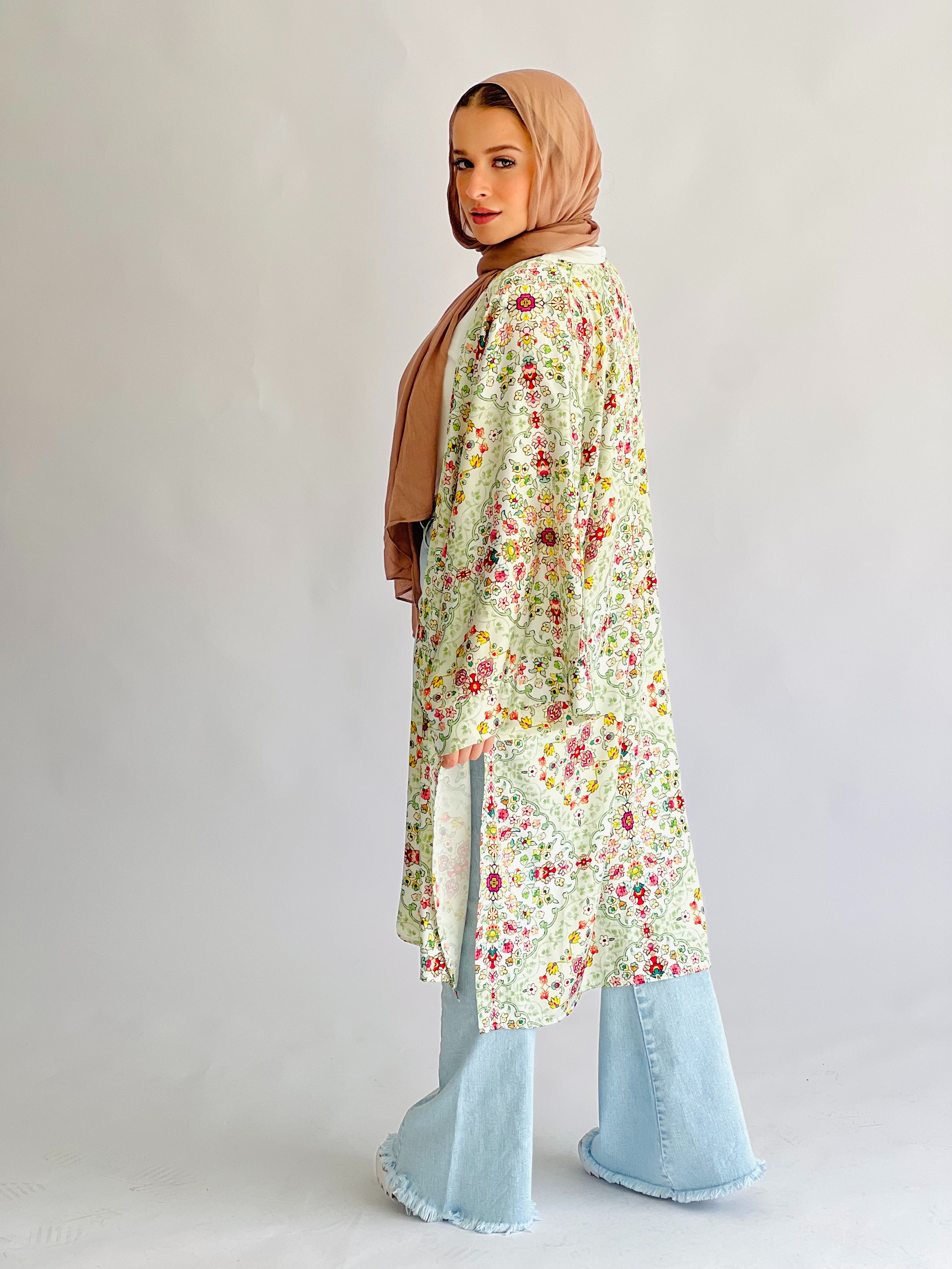 New Isla Kimono Green
