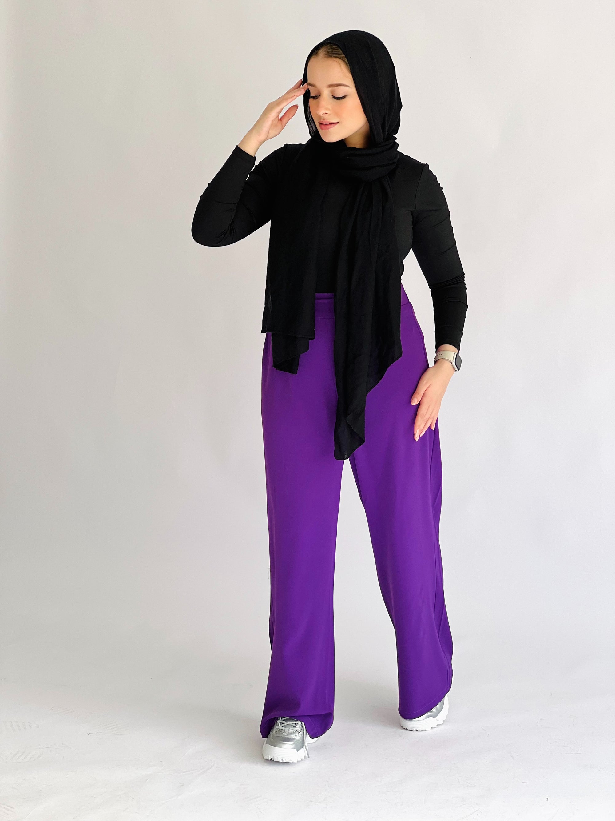 Everyday Basic Pants Purple