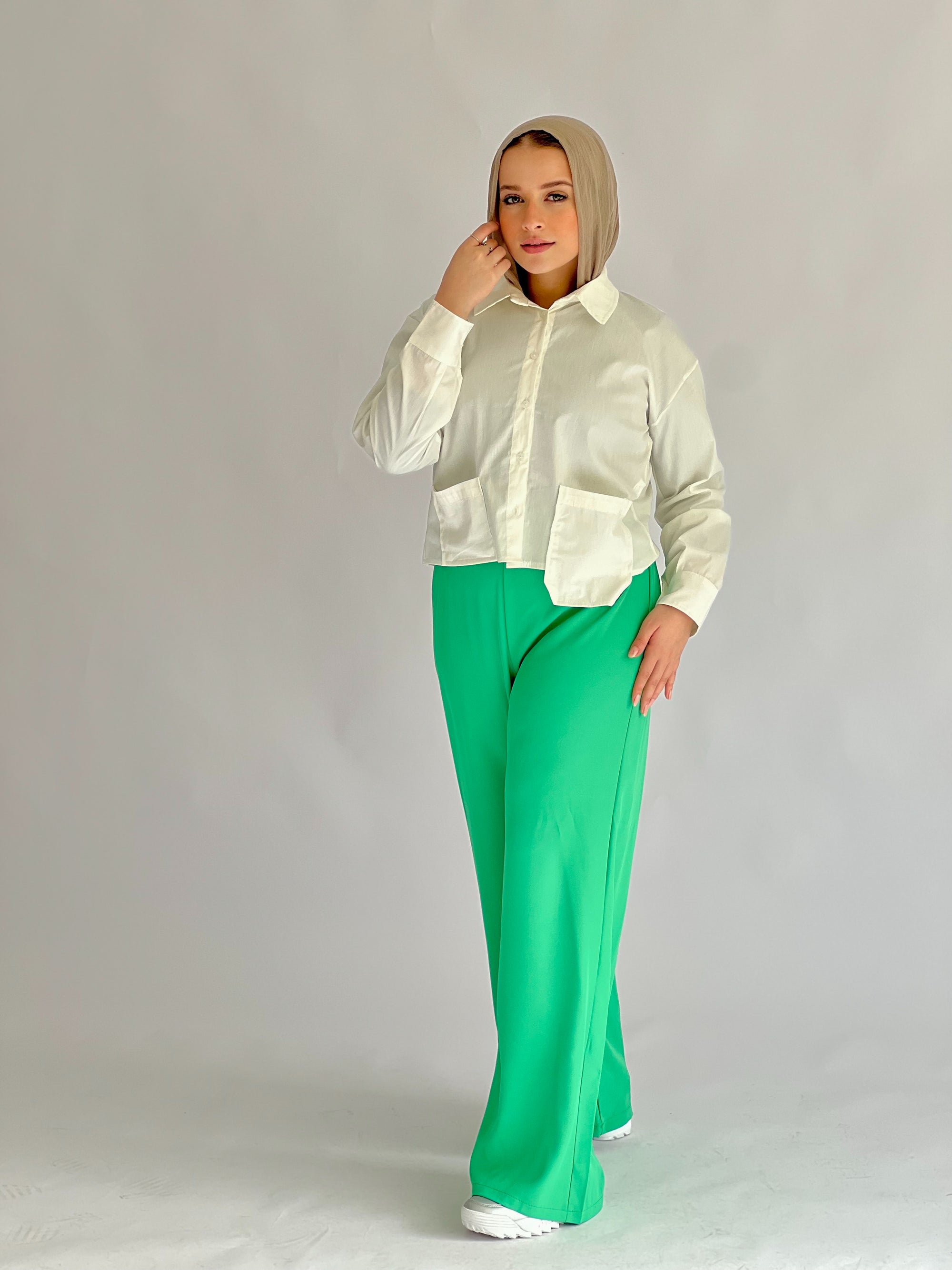 Everyday Basic Pants Green