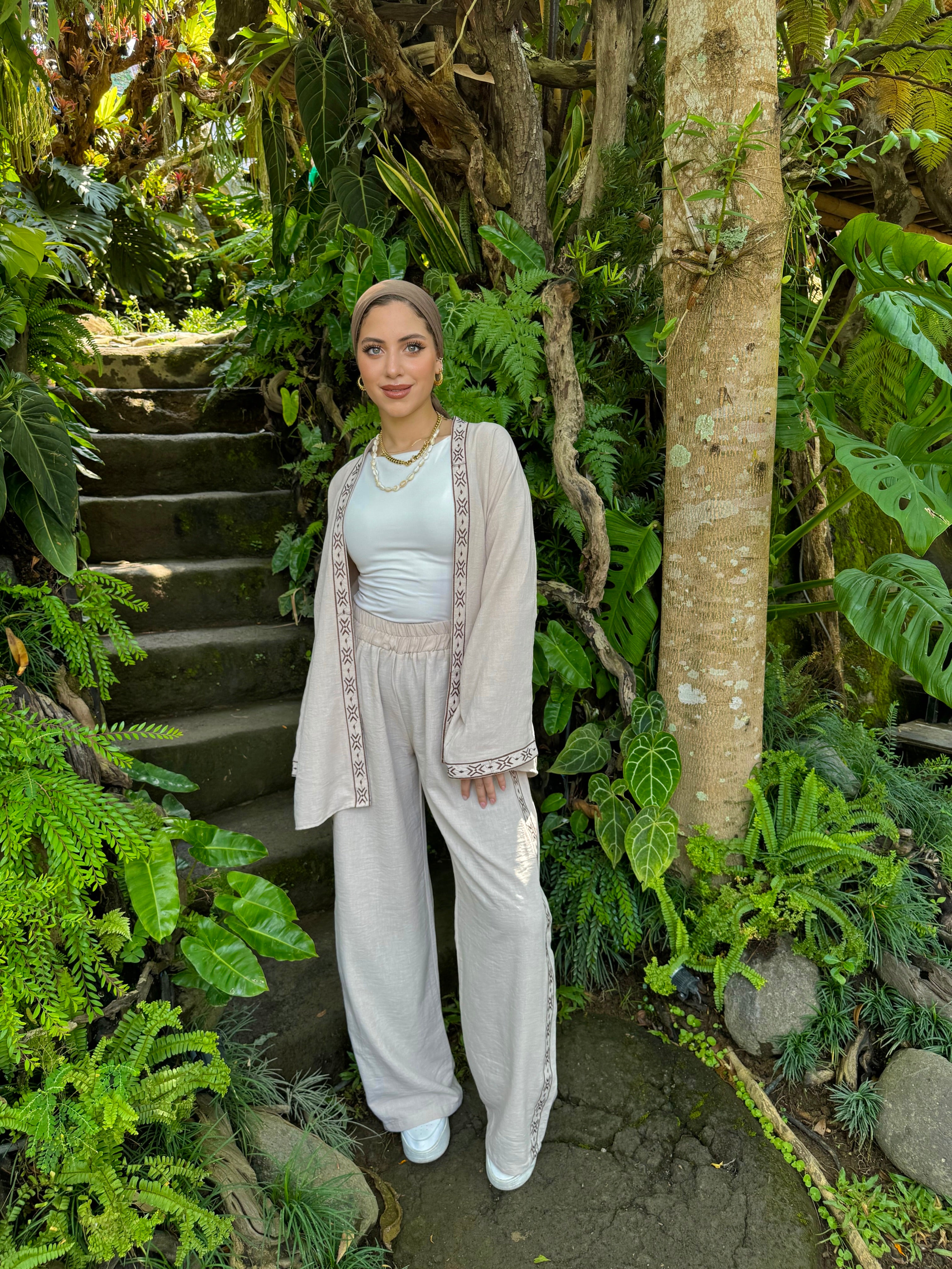 Embroidered Boho Set Kimono