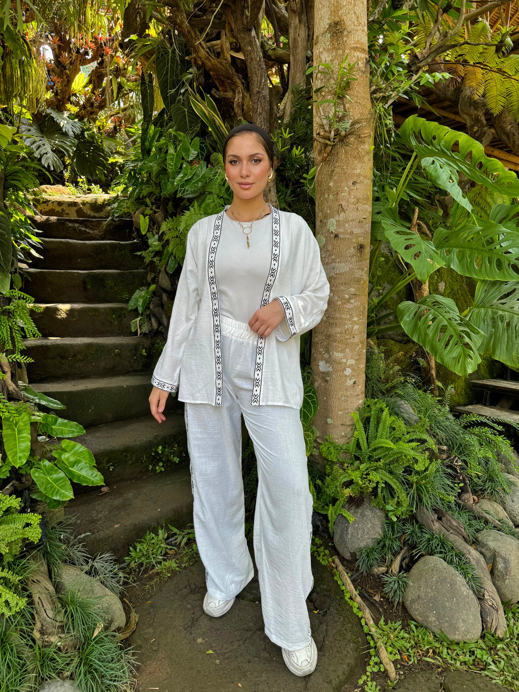 Embroidered Boho Set Pants