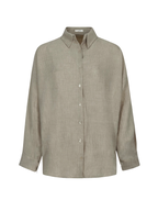 Soft Stripe Linen Set Shirt