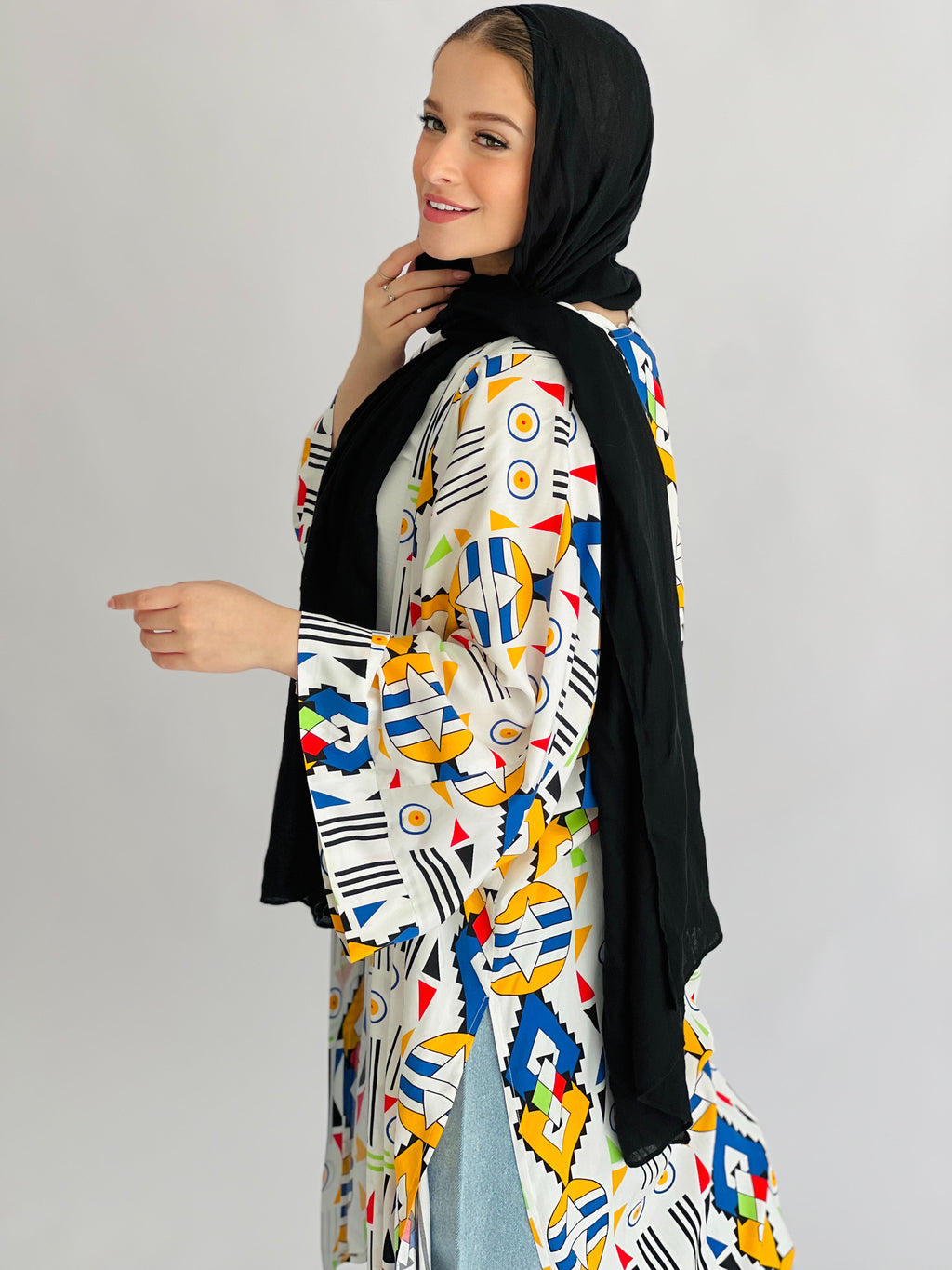Effortless Colorful Kimono Cream