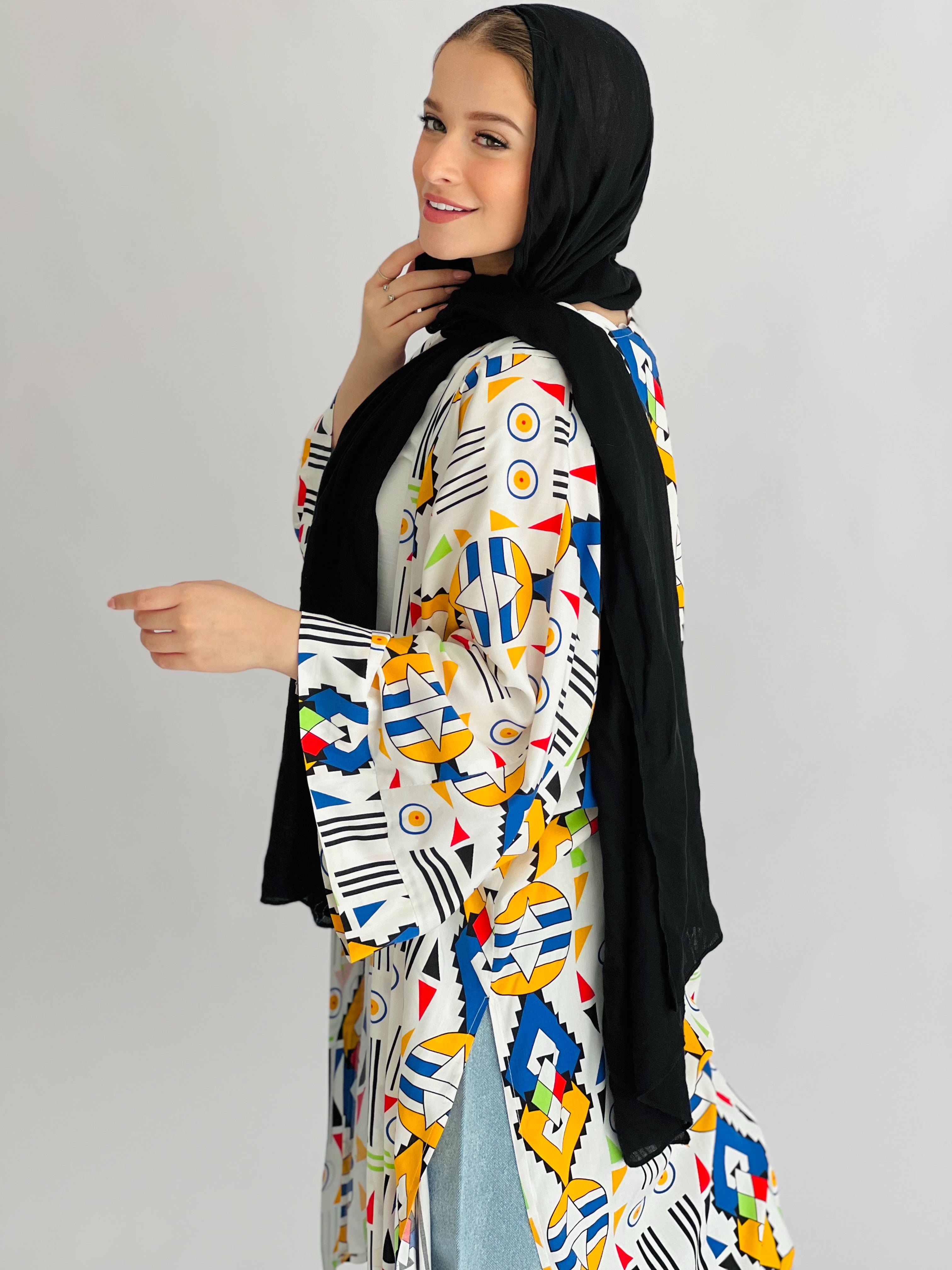 Effortless Colorful Kimono Cream