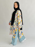 Effortless Colorful Kimono Cream
