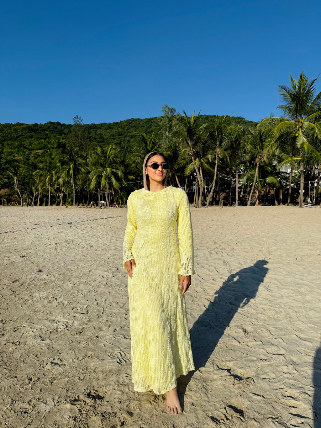 The Beach Floral Mesh Dress