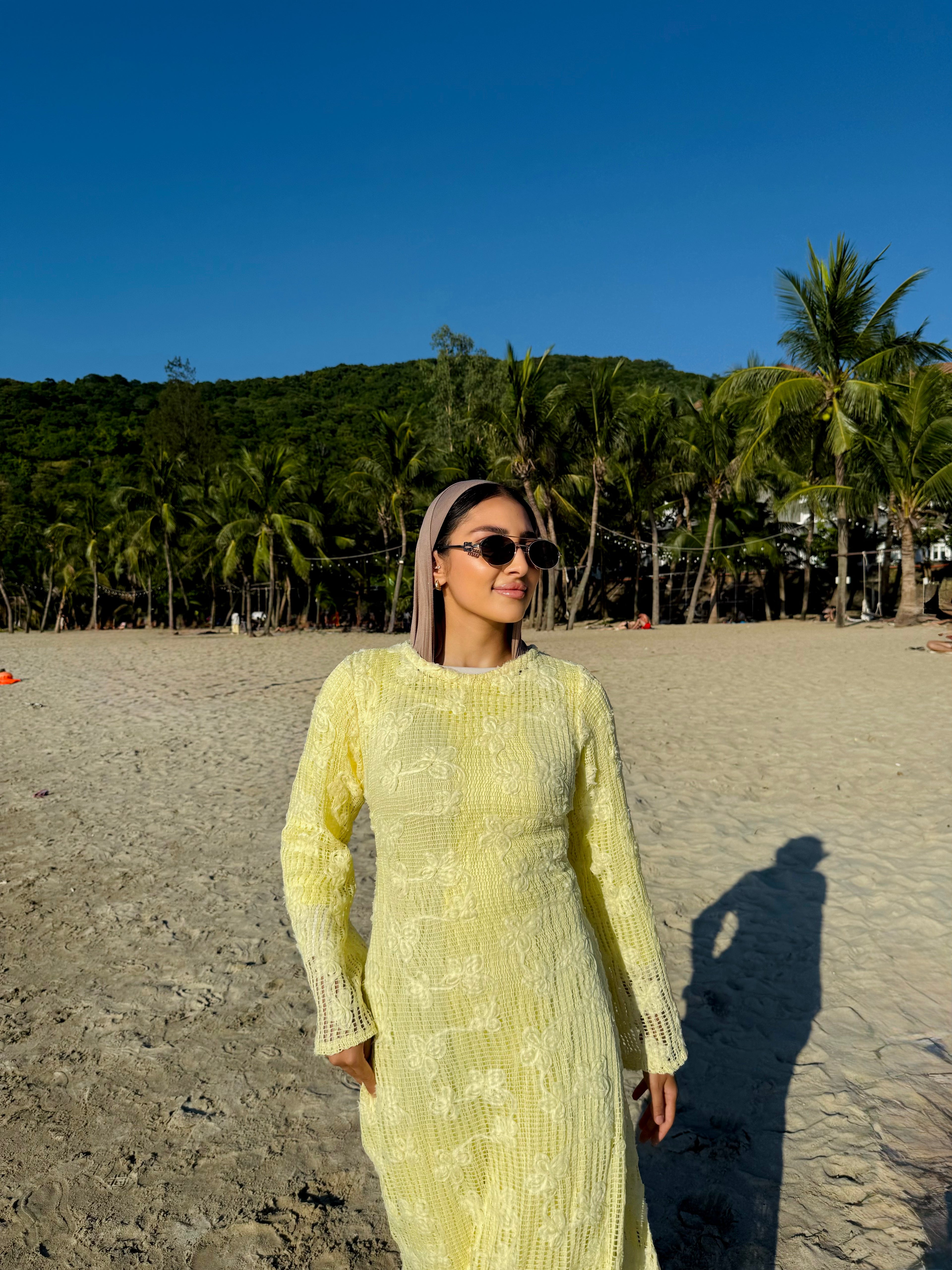 The Beach Floral Mesh Dress