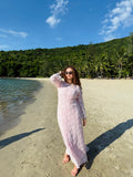 The Beach Floral Mesh Dress