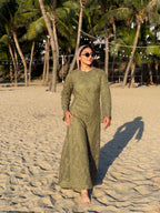 The Beach Floral Mesh Dress