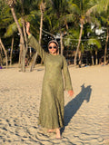 The Beach Floral Mesh Dress