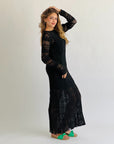 Enchanted Mesh Dress Black