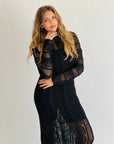 Enchanted Mesh Dress Black