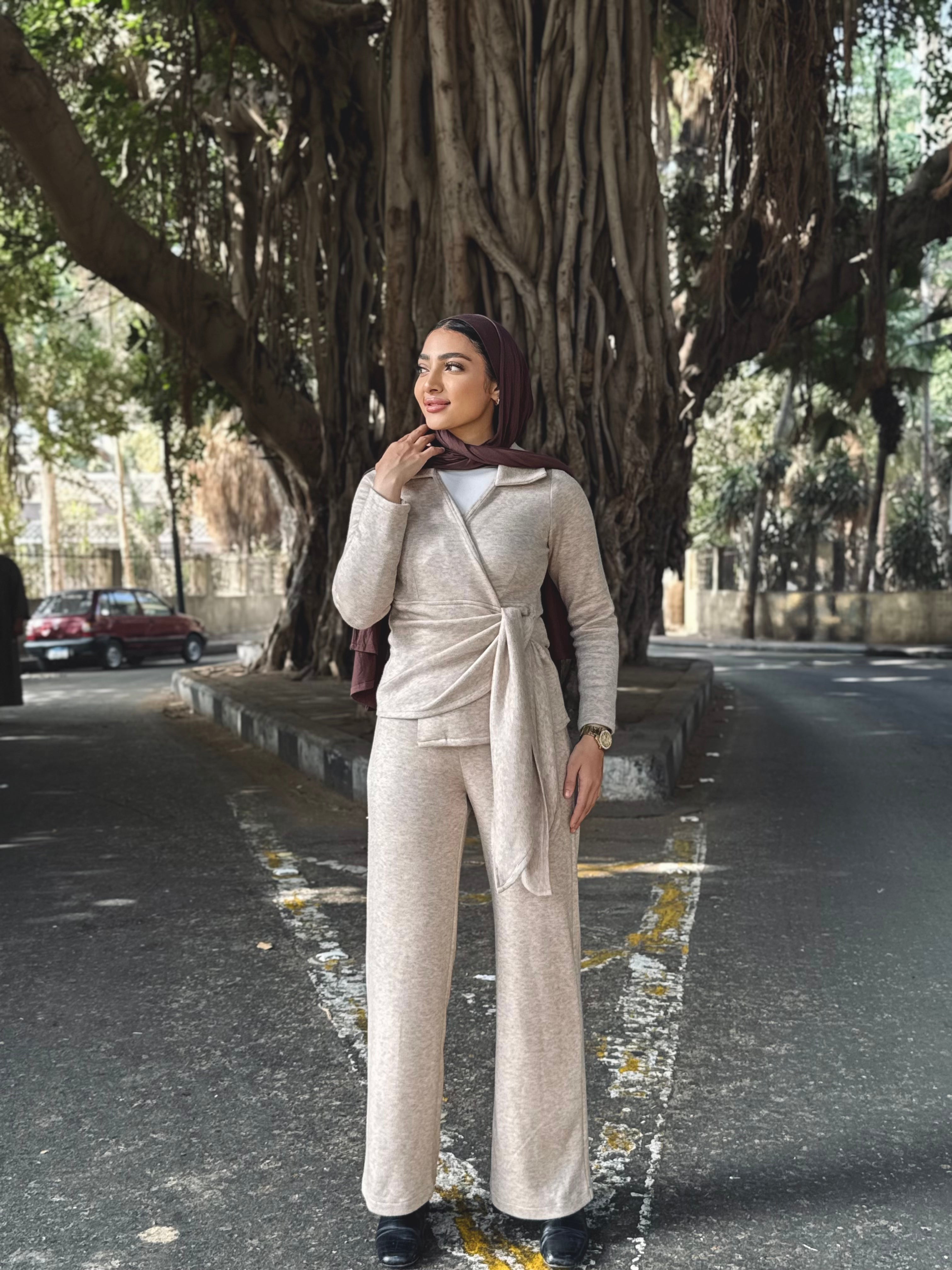 Wrappy Knit Set Pants