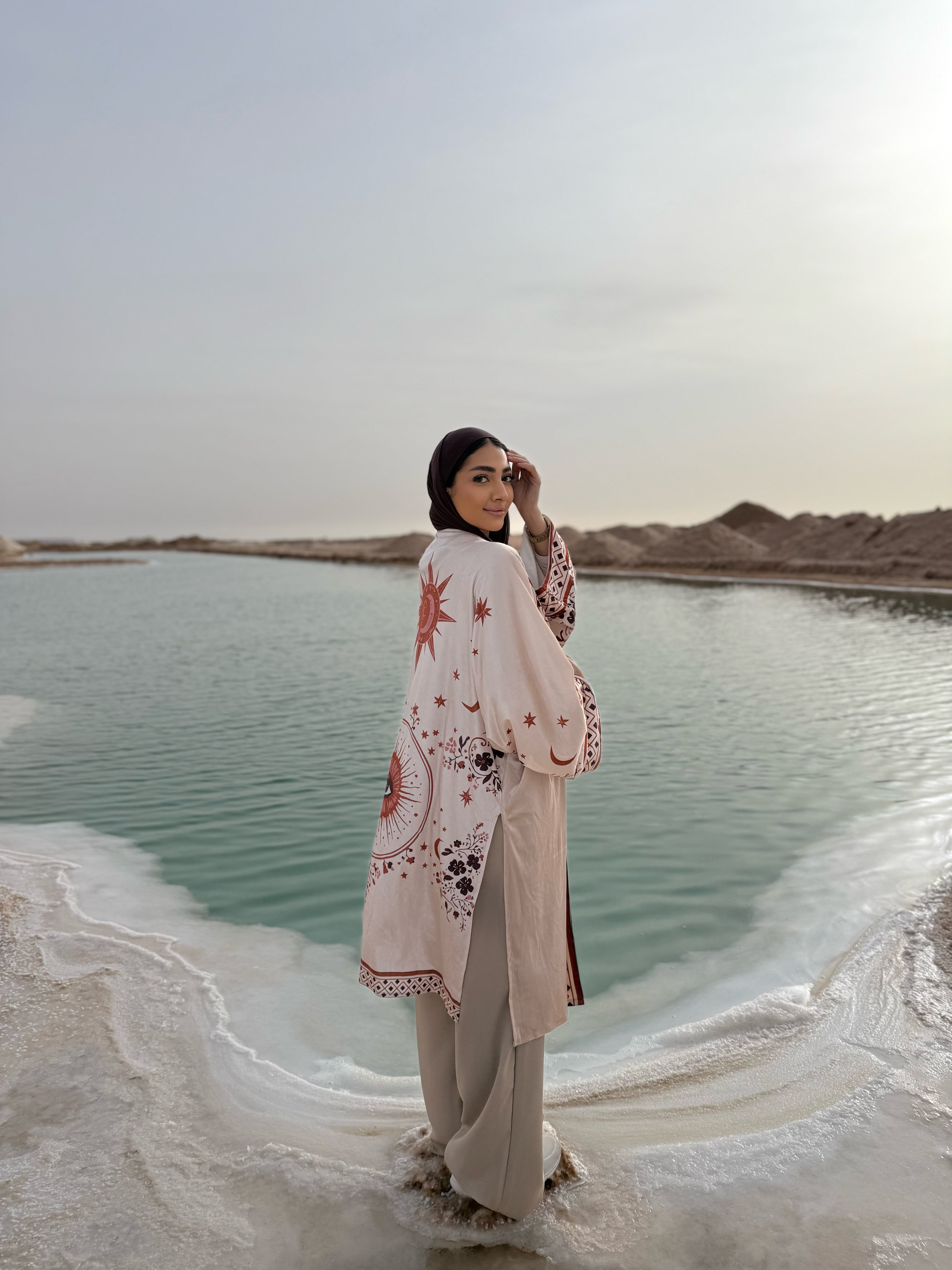 Celestial velvet kimono