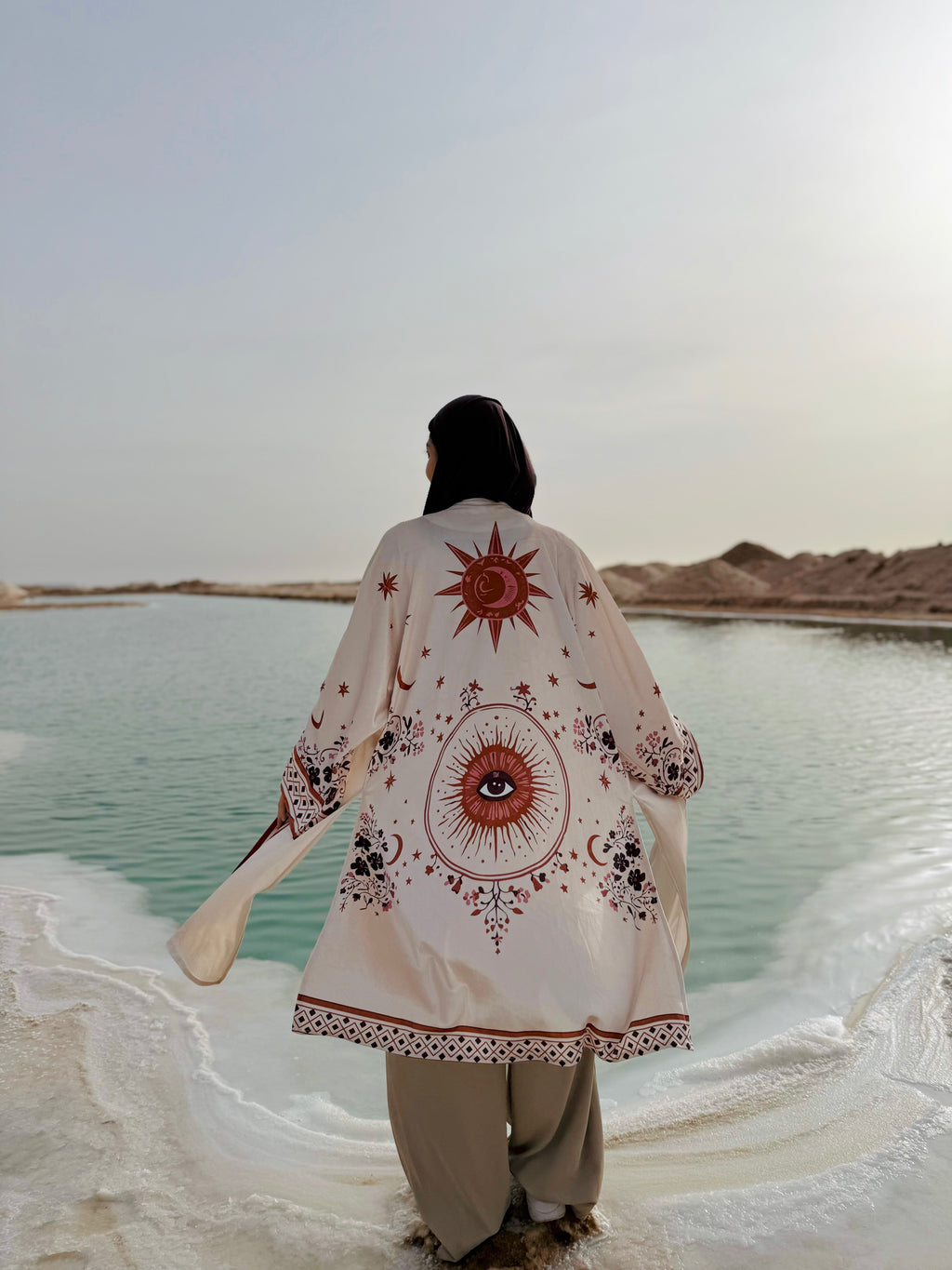 Celestial velvet kimono