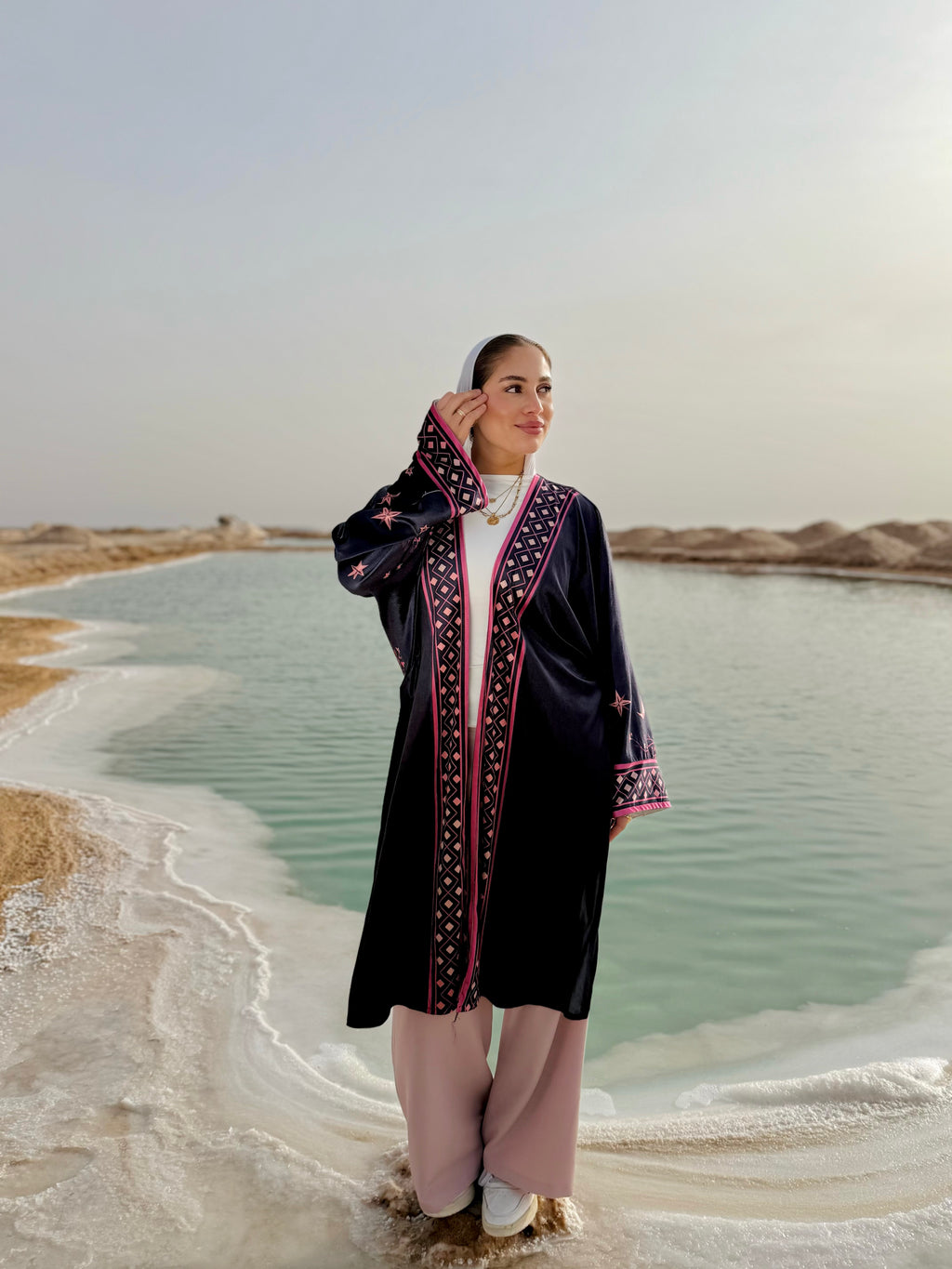 Celestial velvet kimono