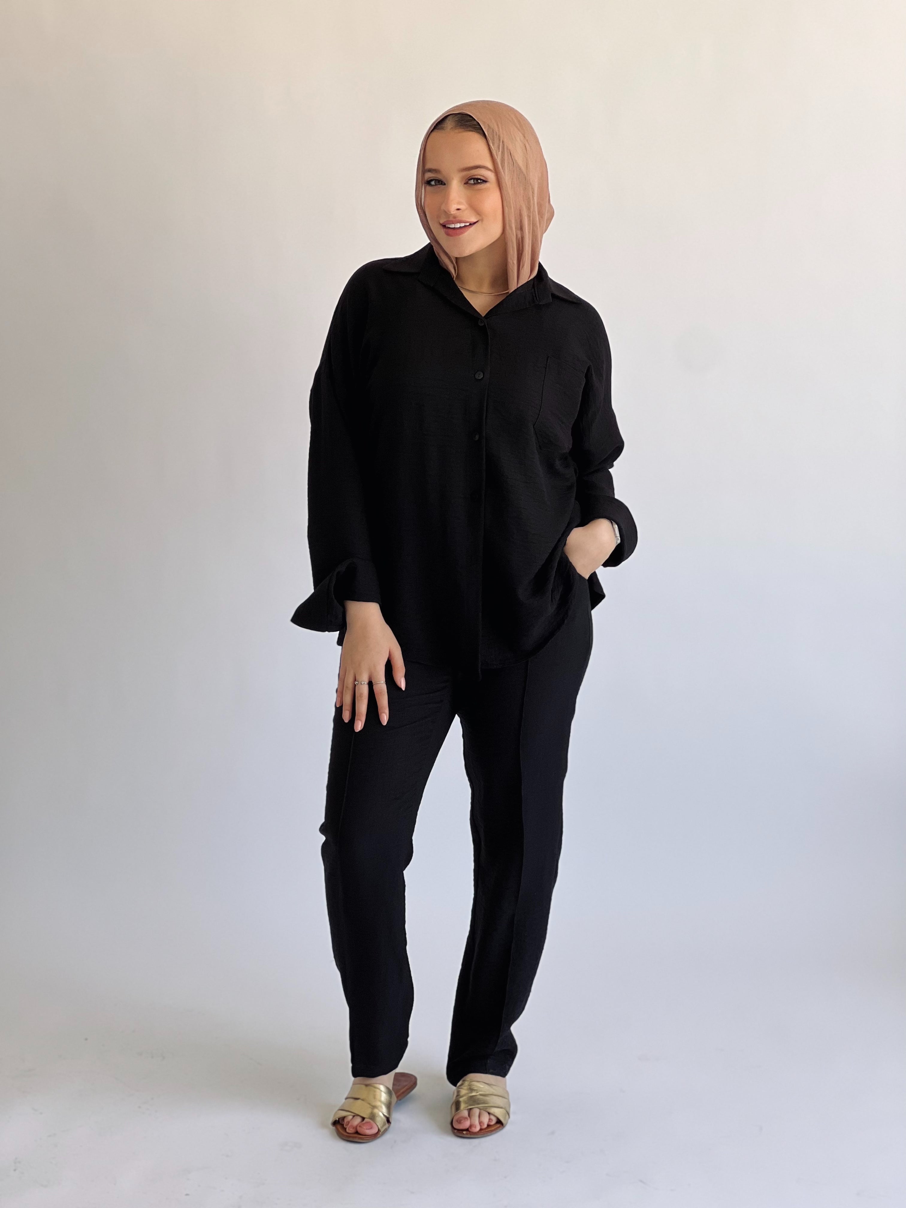 Glamy Everyday Lin Set Pants