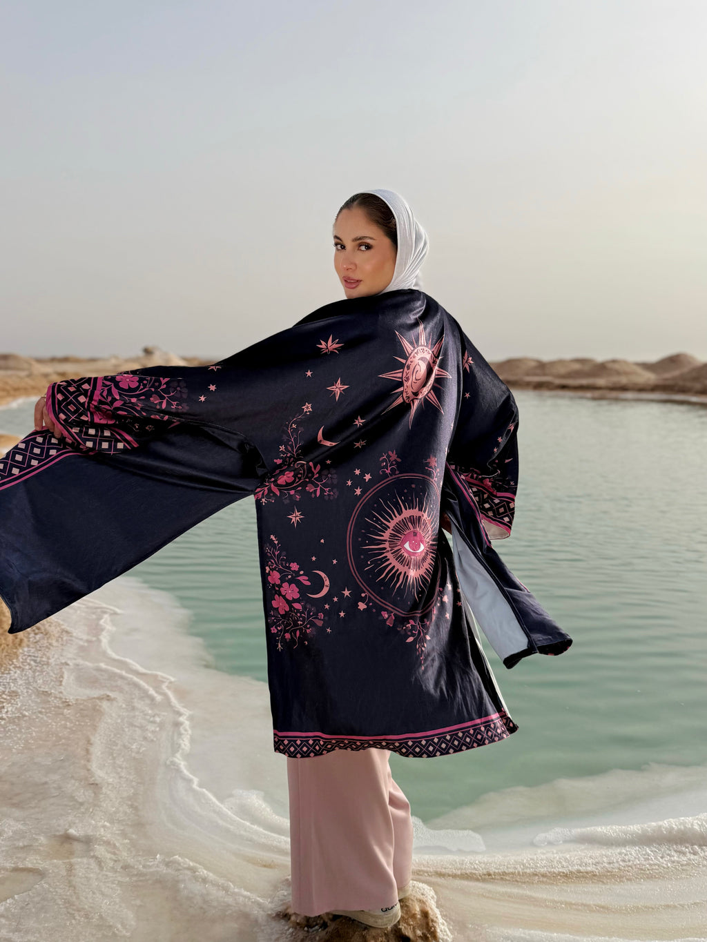 Celestial velvet kimono