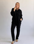 Glamy Everyday Lin Set Shirt Black