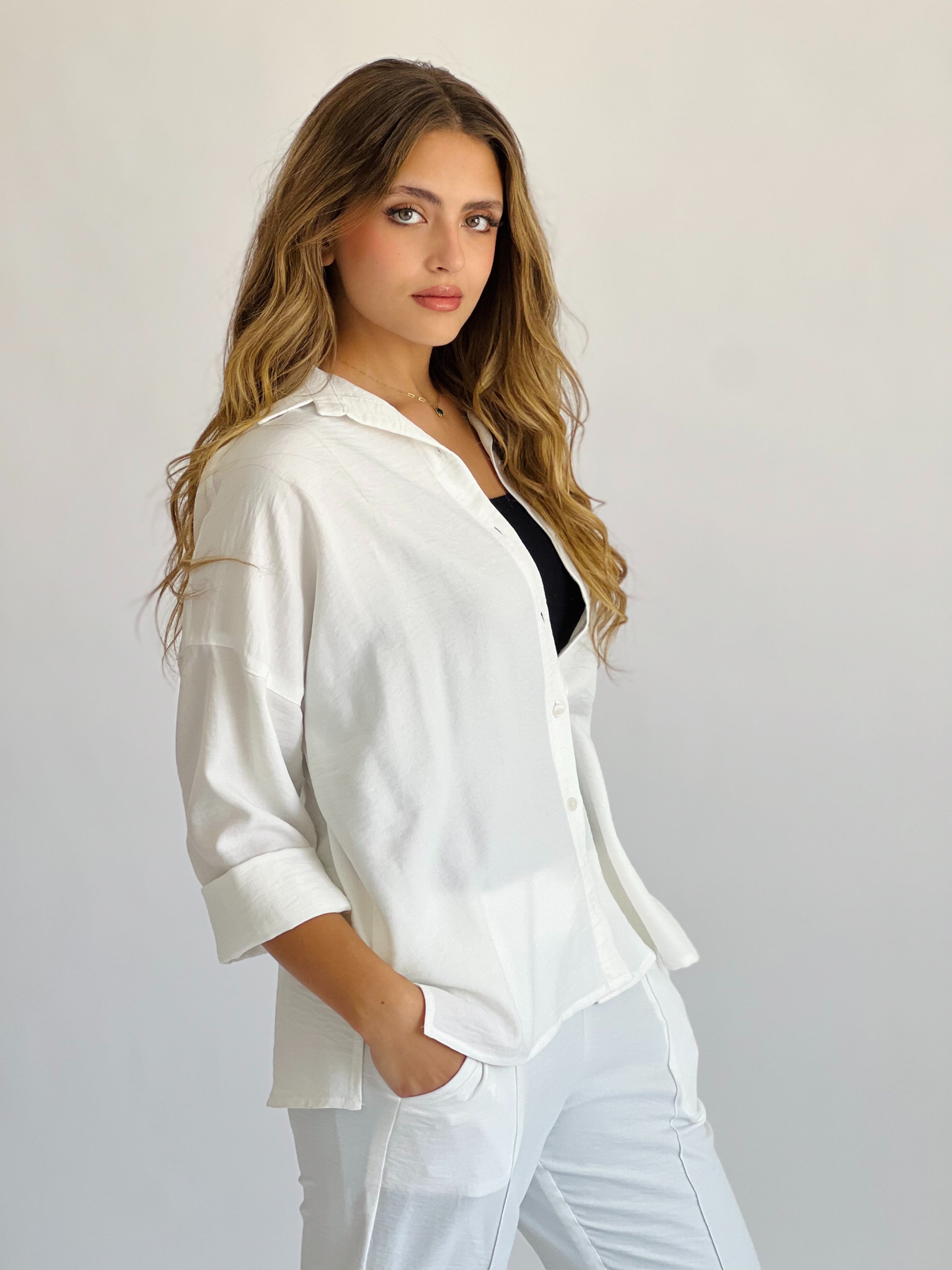 Glamy Everyday Lin Set Shirt