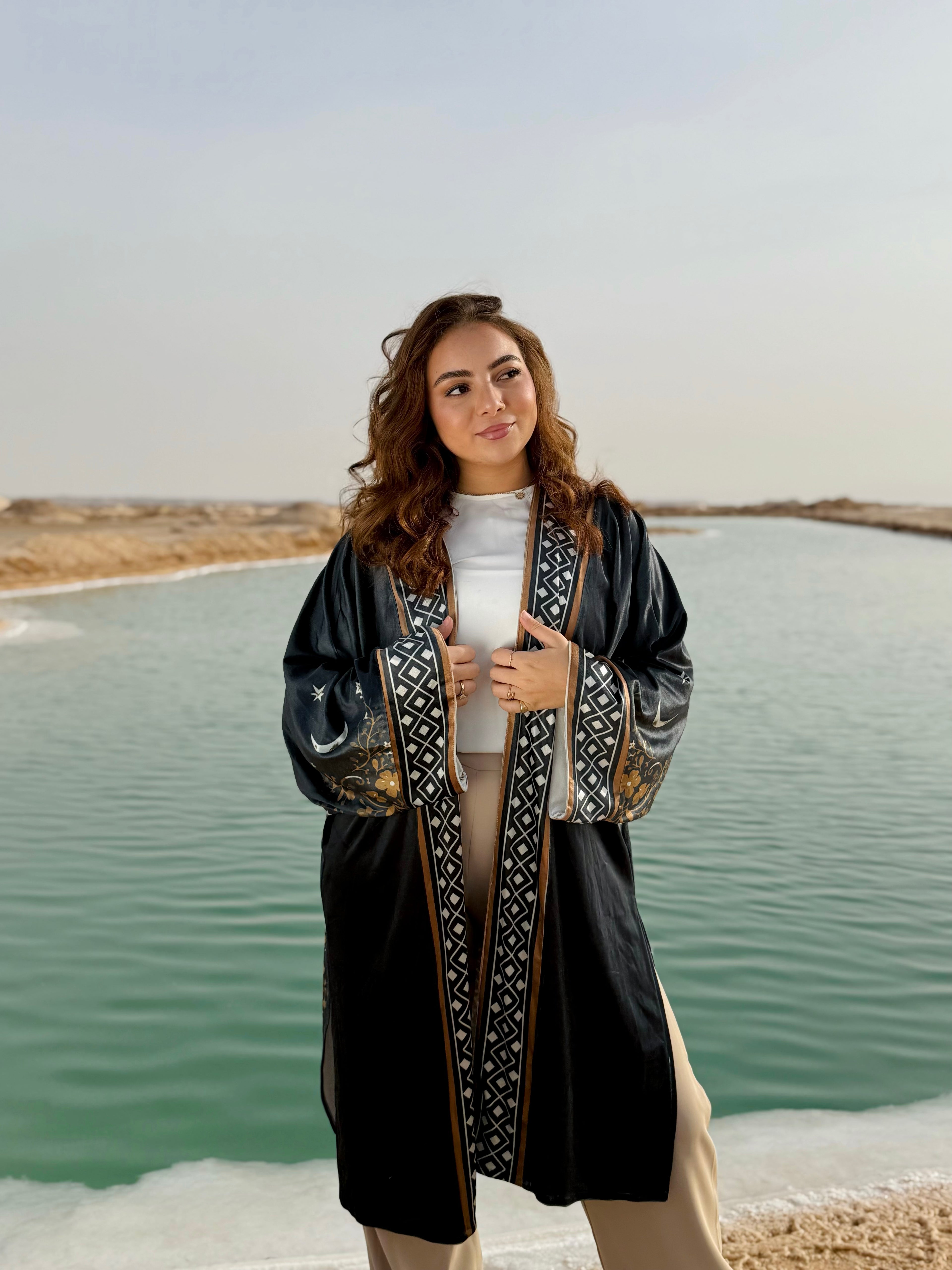 Celestial velvet kimono