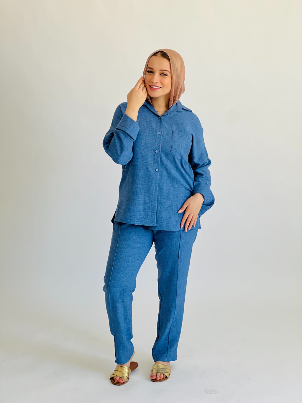 Glamy Everyday Lin Set Pants