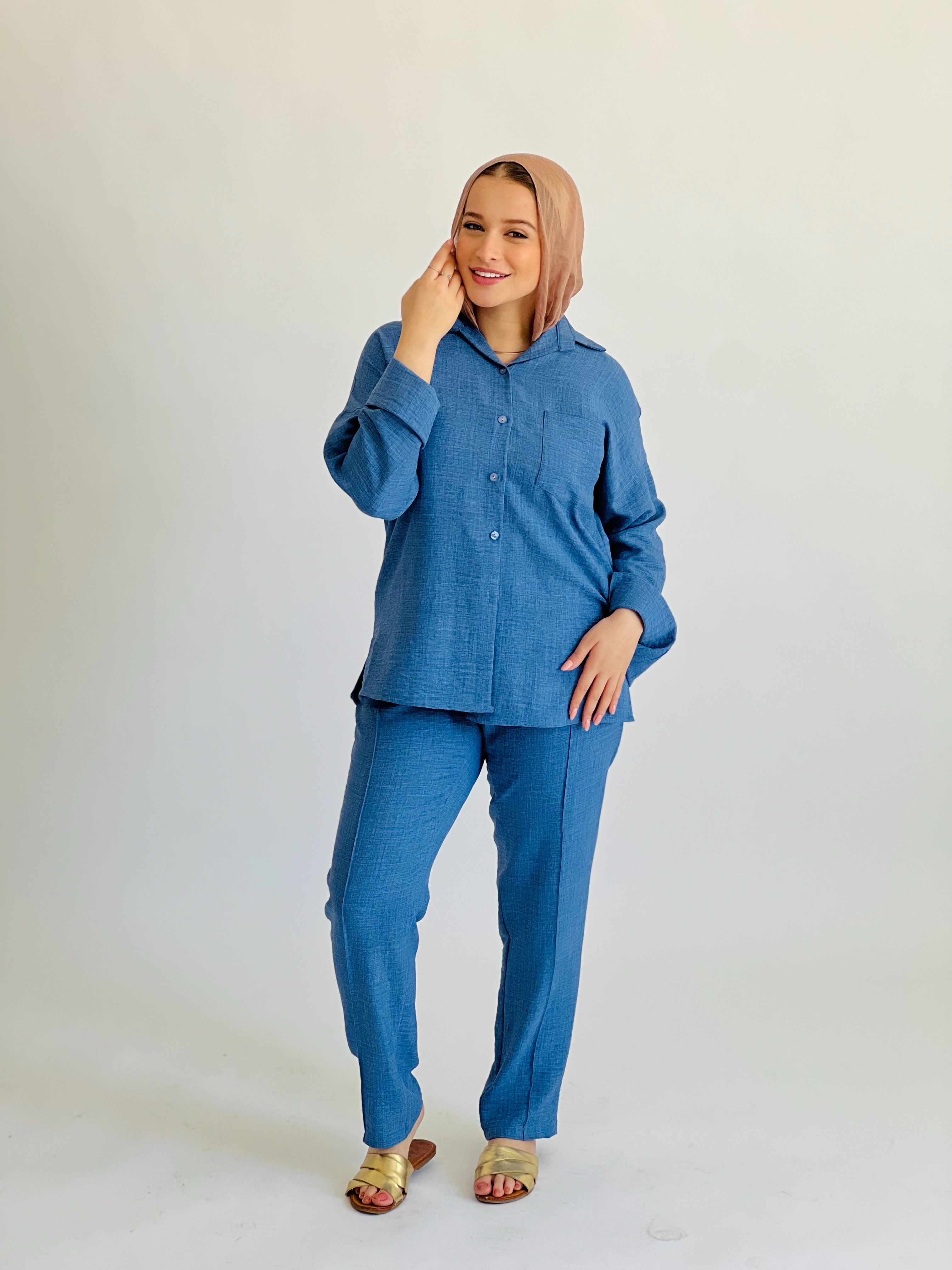 Glamy Everyday Lin Set Pants