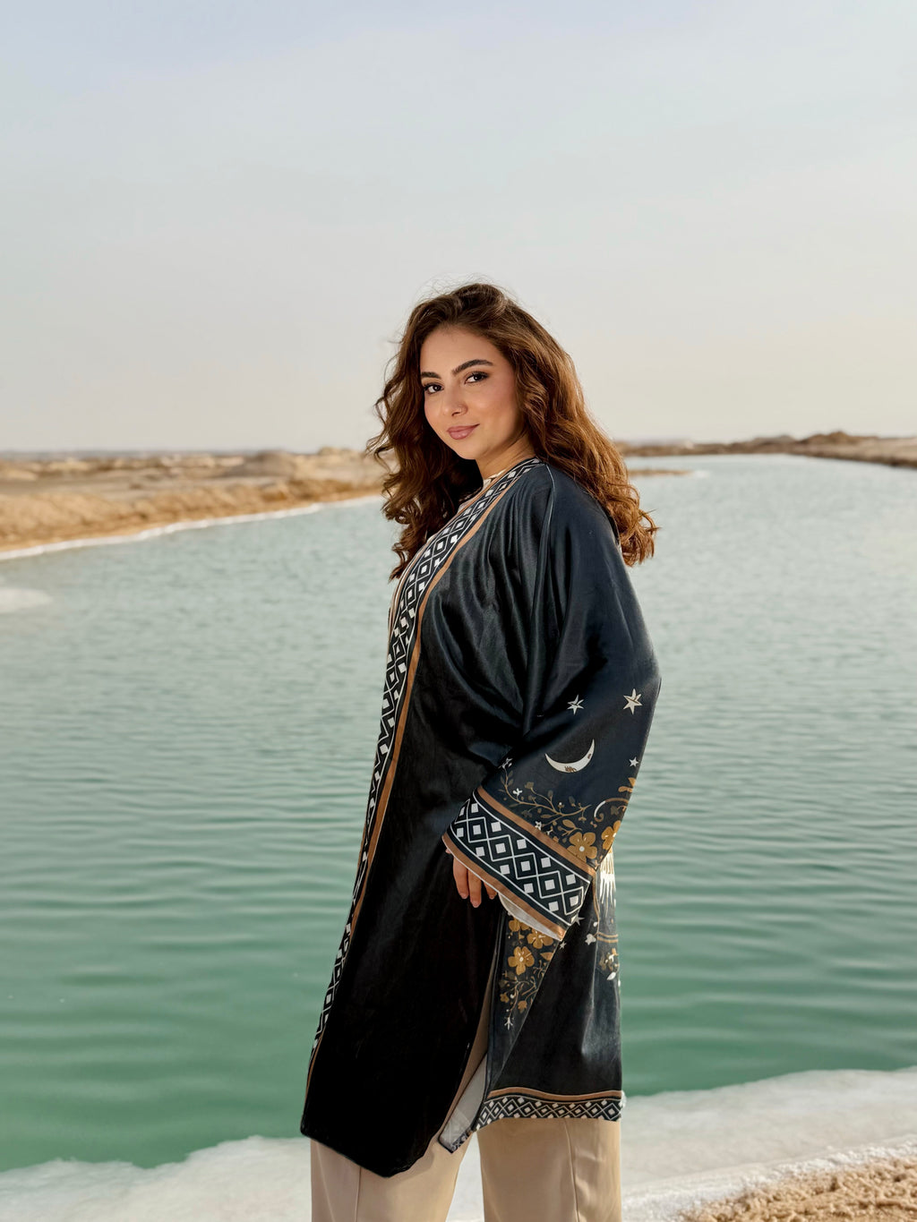 Celestial velvet kimono