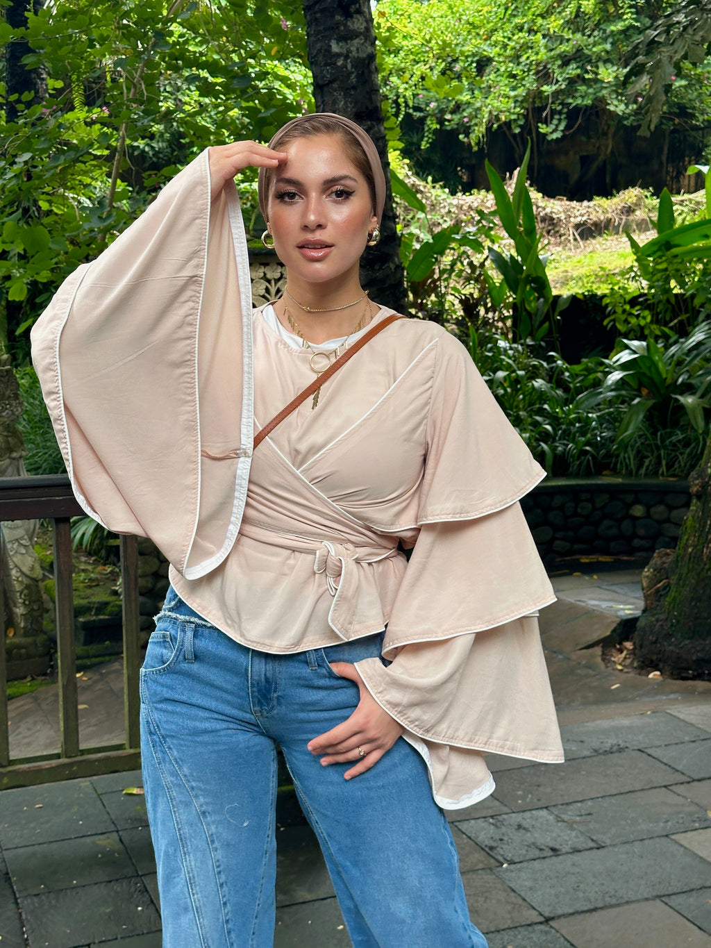Ruffled Top Oatmeal