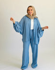 Country Shimmer Girl Set Pants Baby Blue