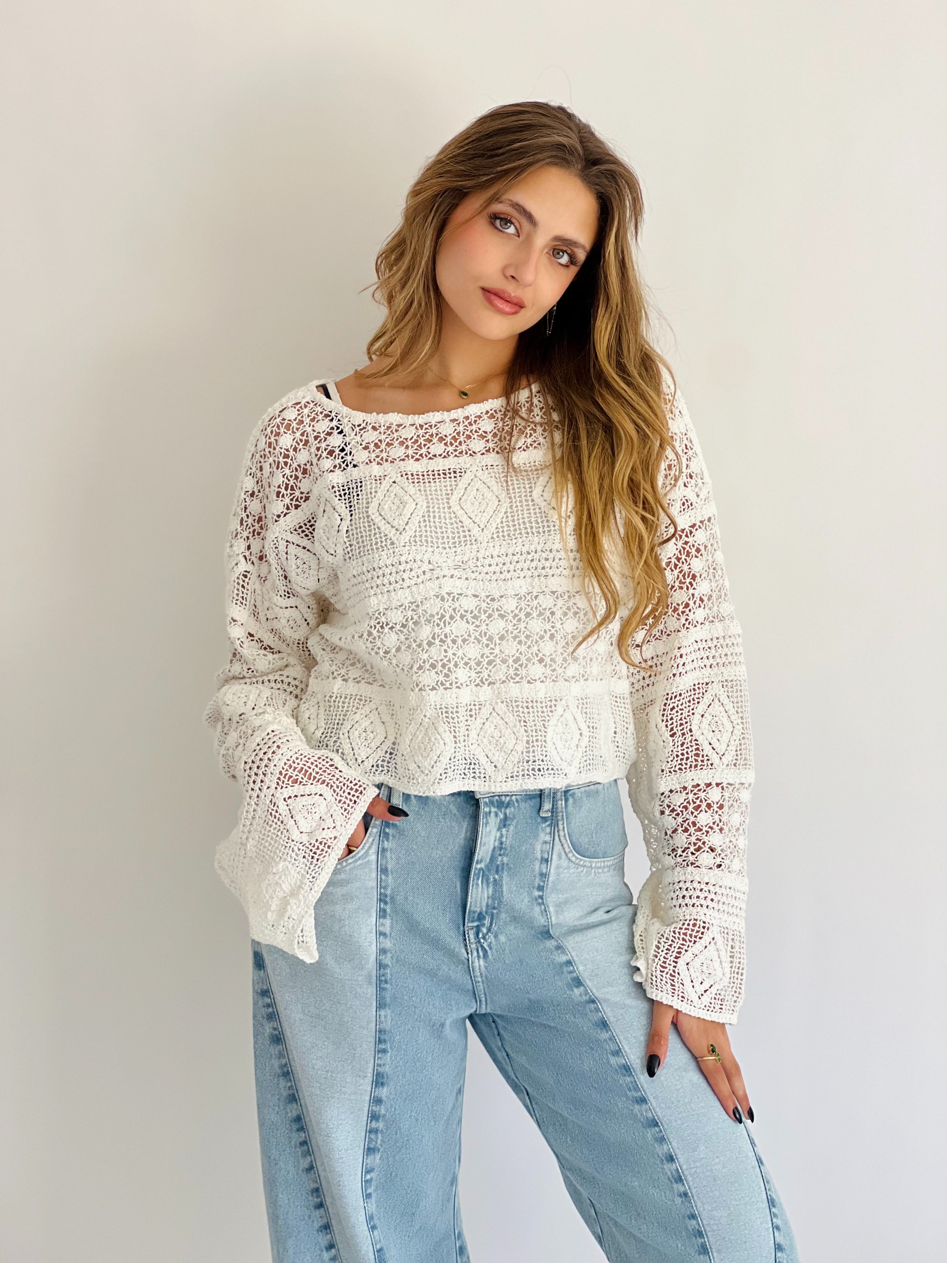 Enchanted Mesh Top Cream
