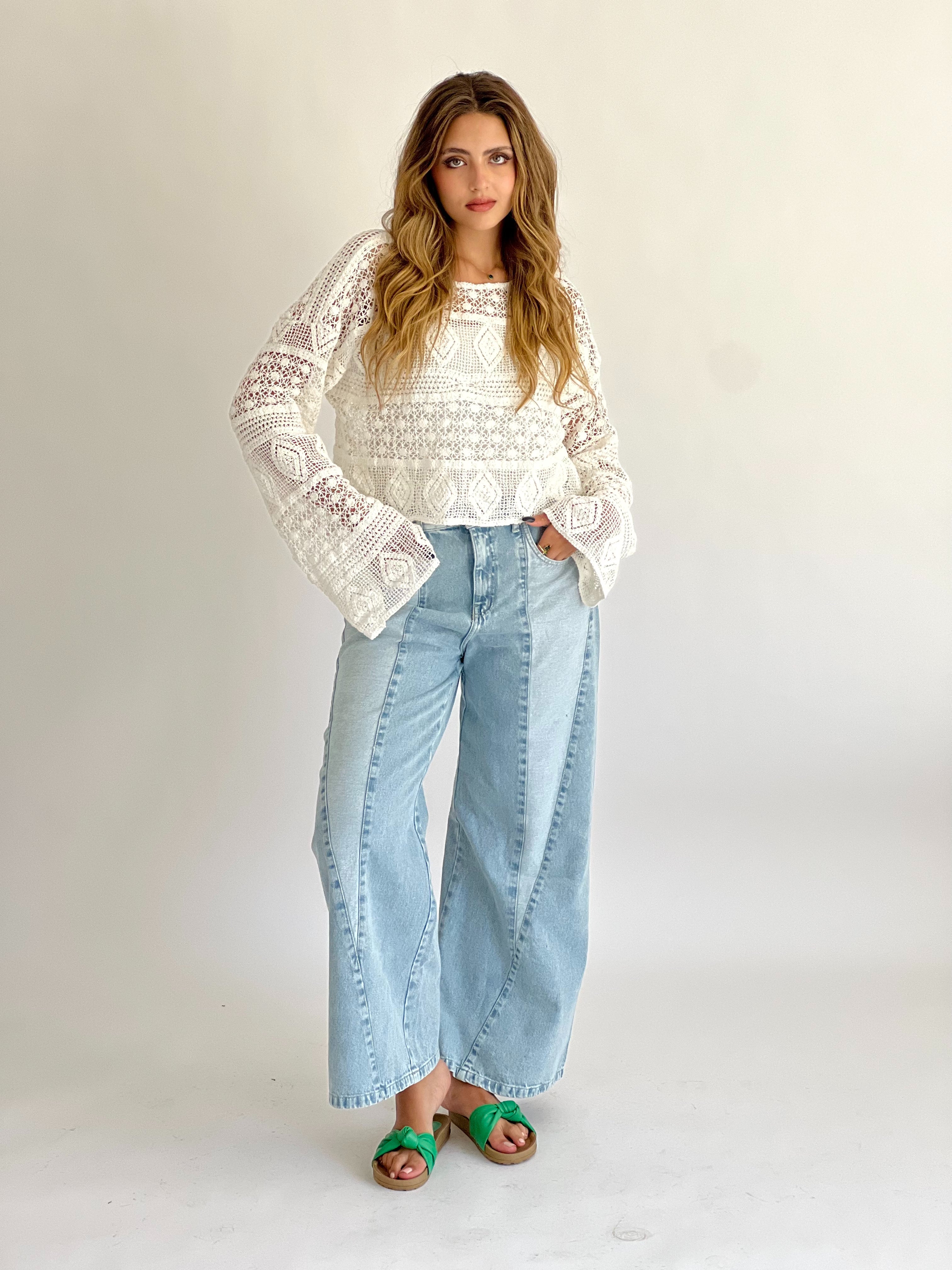 Enchanted Mesh Top Cream
