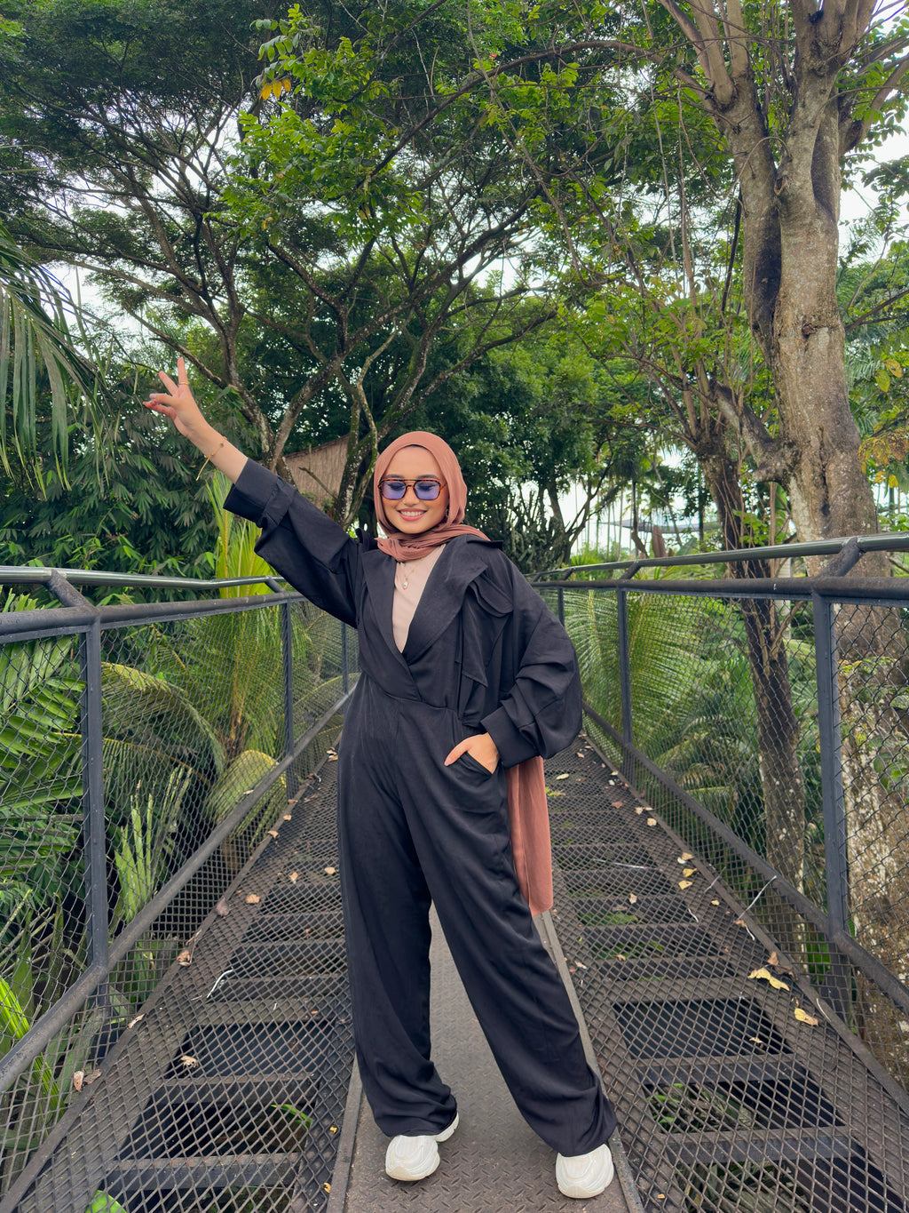 New All The Way Jumpsuit Black