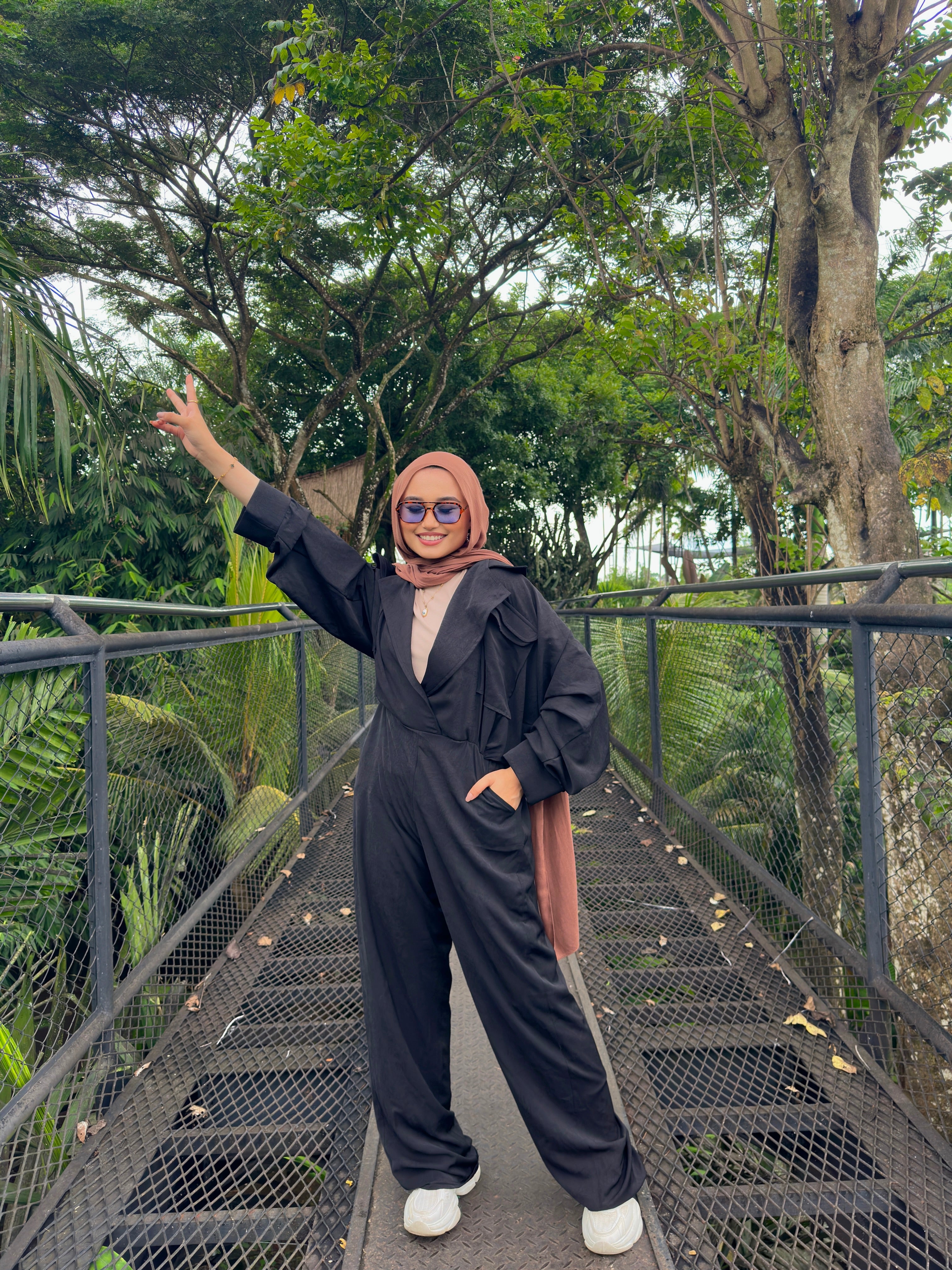 New All The Way Jumpsuit Black