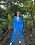 New All The Way Jumpsuit True Blue